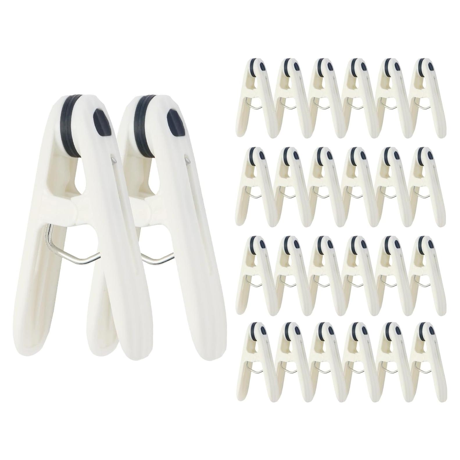 Paquete de 24 Pinzas de Plástico CAETOUNG Alta Resistencia