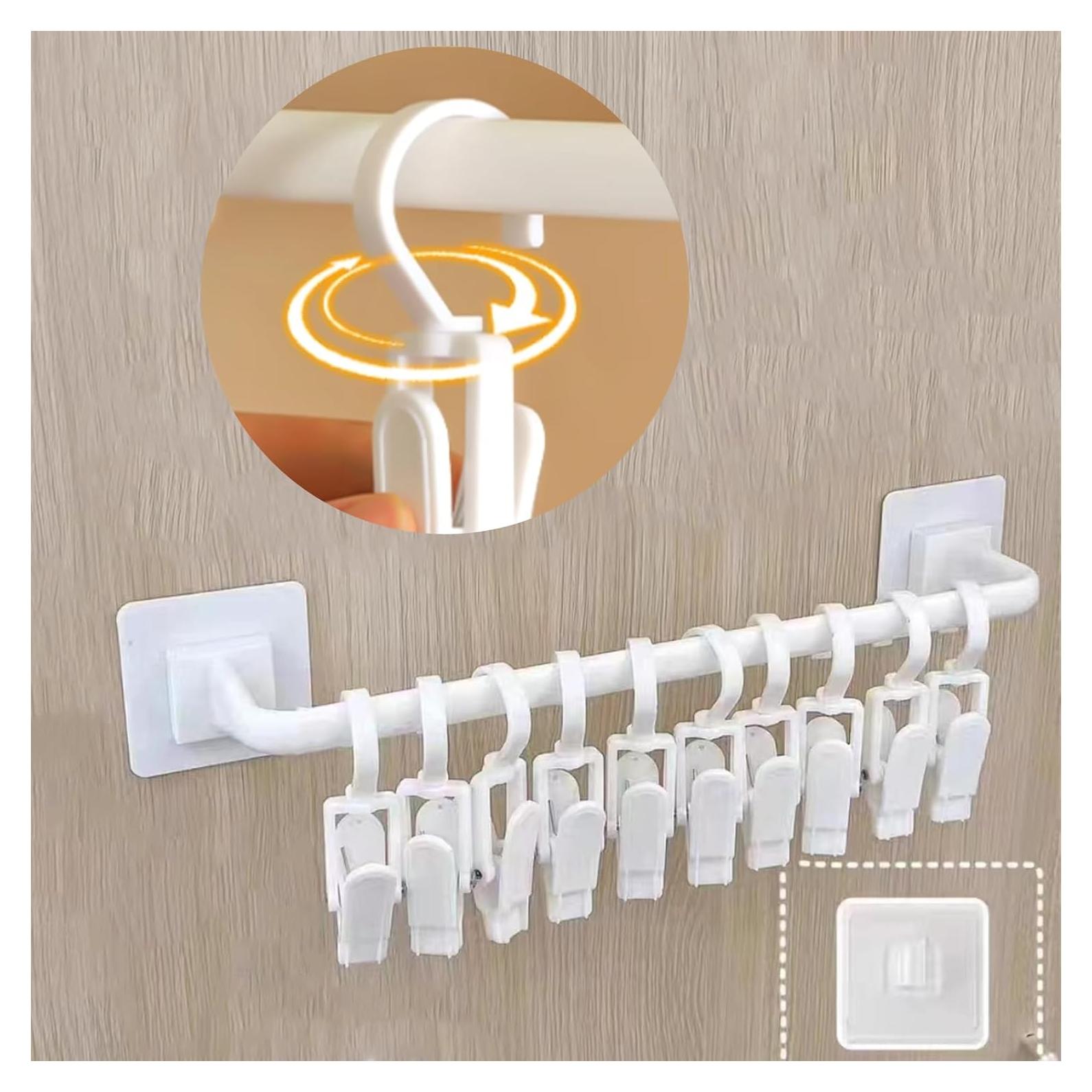 Organizador de Perchas para Pantalones HGYZE con 10 Clips