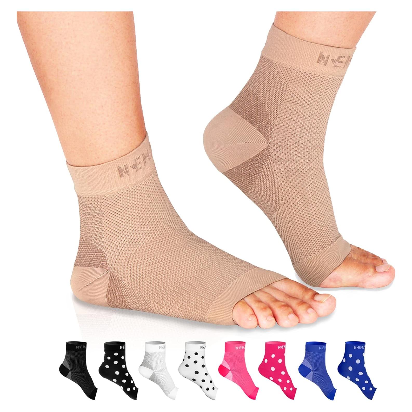 Calcetines de Compresión NEWZILL para Fascitis Plantar L/XL Nude
