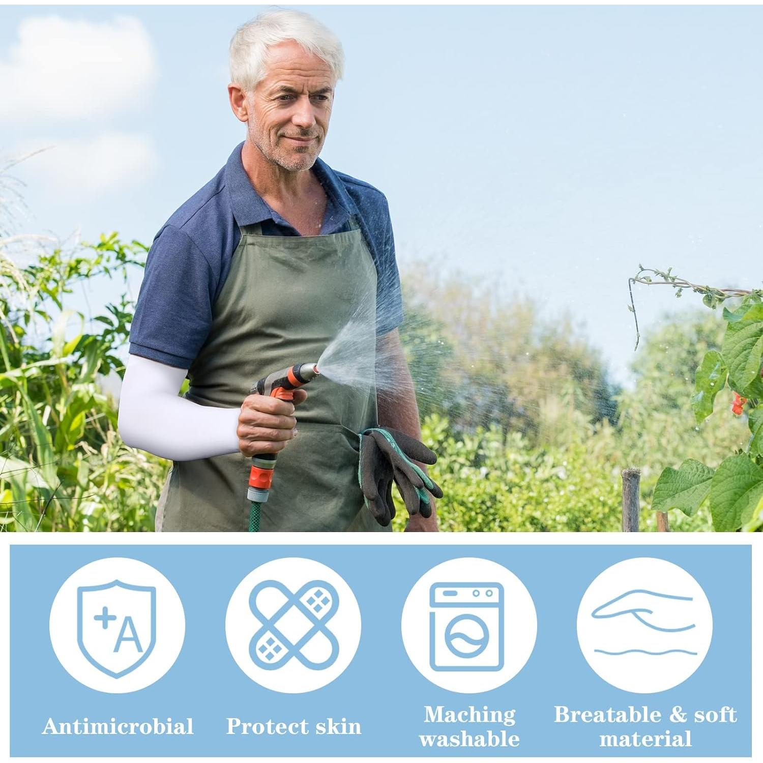 Mangas Protectores para Piel Delicada Janmercy - 9 Pares