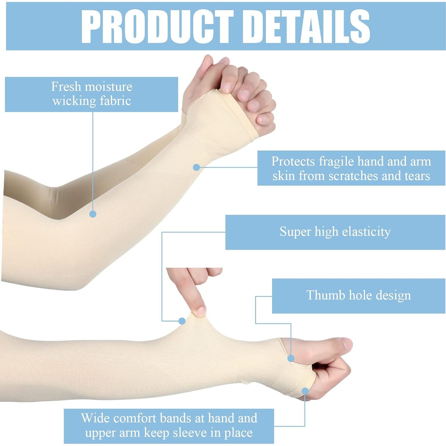 Mangas Protectores para Piel Delicada Janmercy - 9 Pares