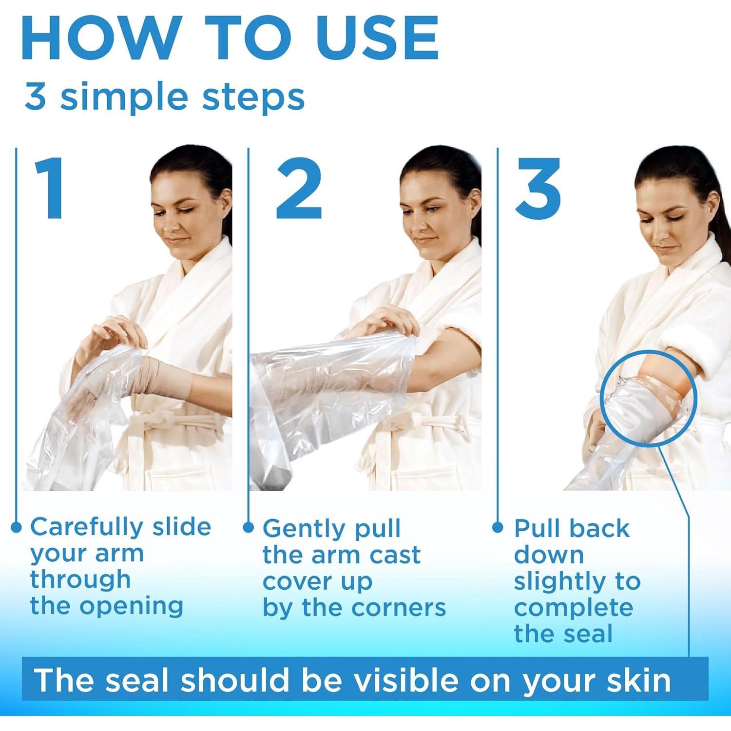 Cubiertas de yeso impermeables Mighty-X para brazo 3pk