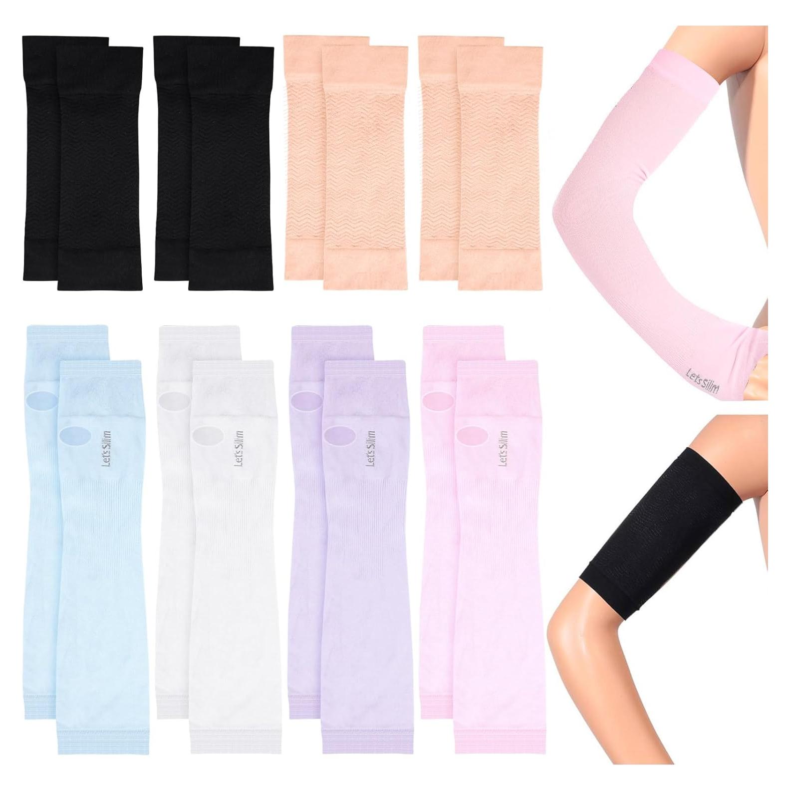 Set 8 Pares Mangas de Compresión SATINIOR para Brazo Mujer