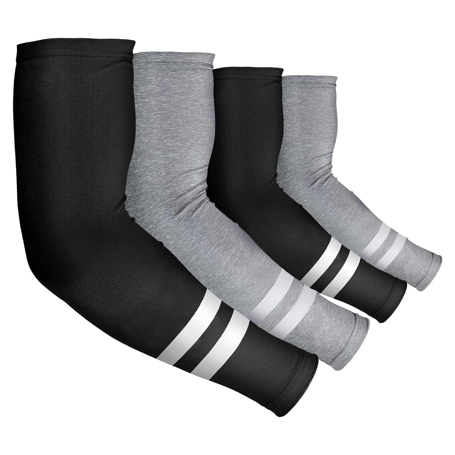 Geyoga 4 Pares Mangas de Protección UV para Deportes al Aire Libre
