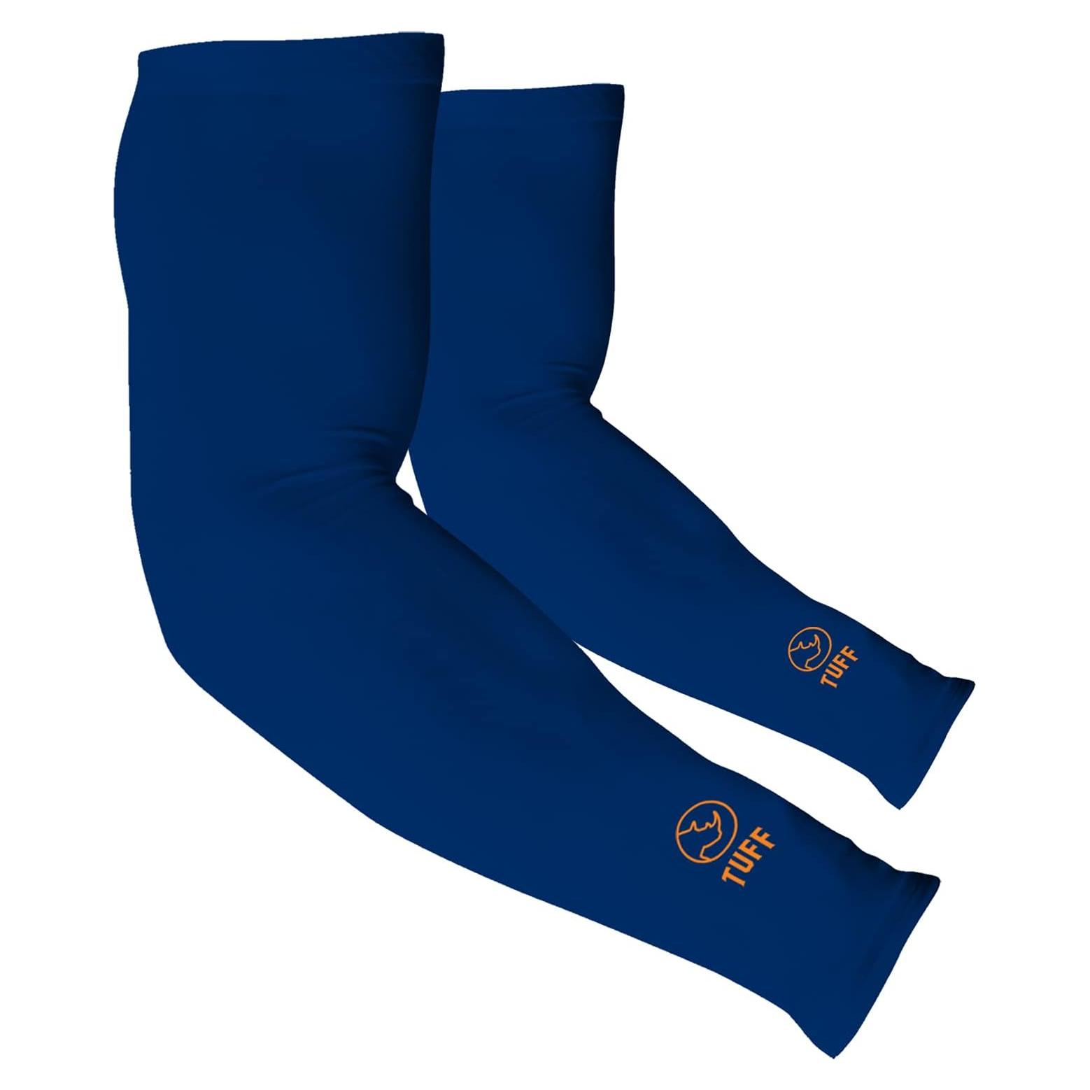 Mangas de Compresión TUFF UPF 50 para Brazo Unisex - Azul Marino