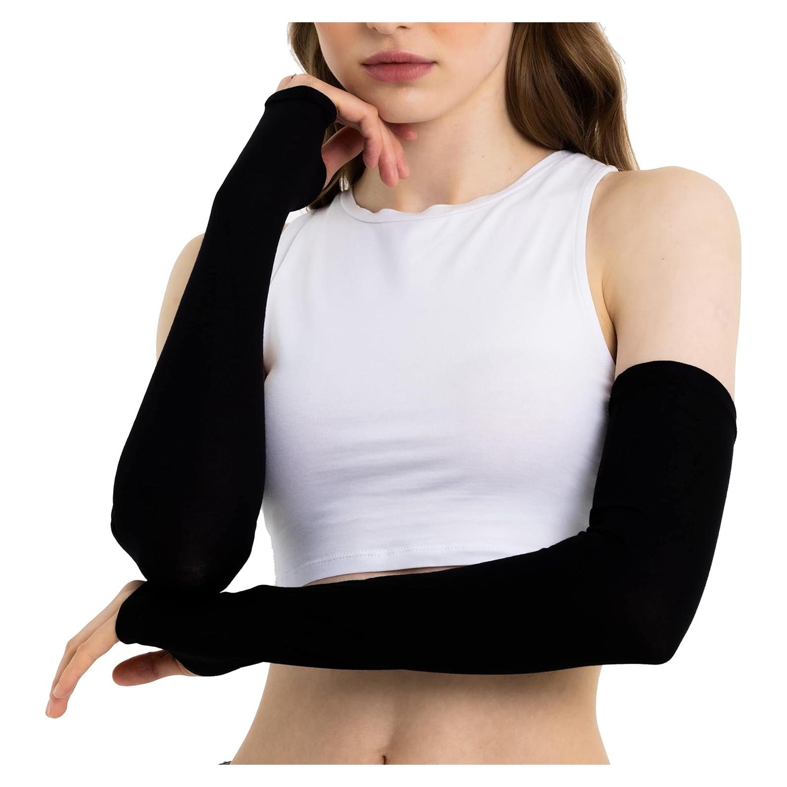 Manga Calentadora Unisex Causa Forcia Negra 45 cm Hecha en Turquía