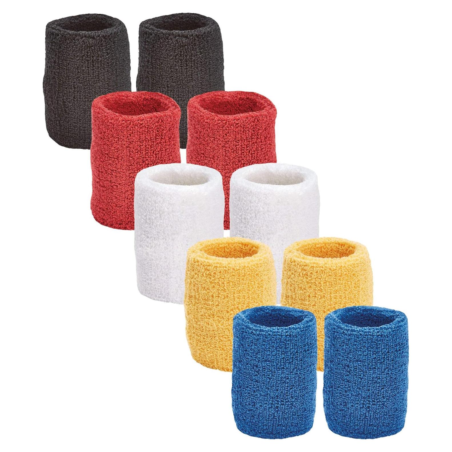 Muñequera Deportiva Tourna CWB-TEAM-5 Multicolor 5 Pares