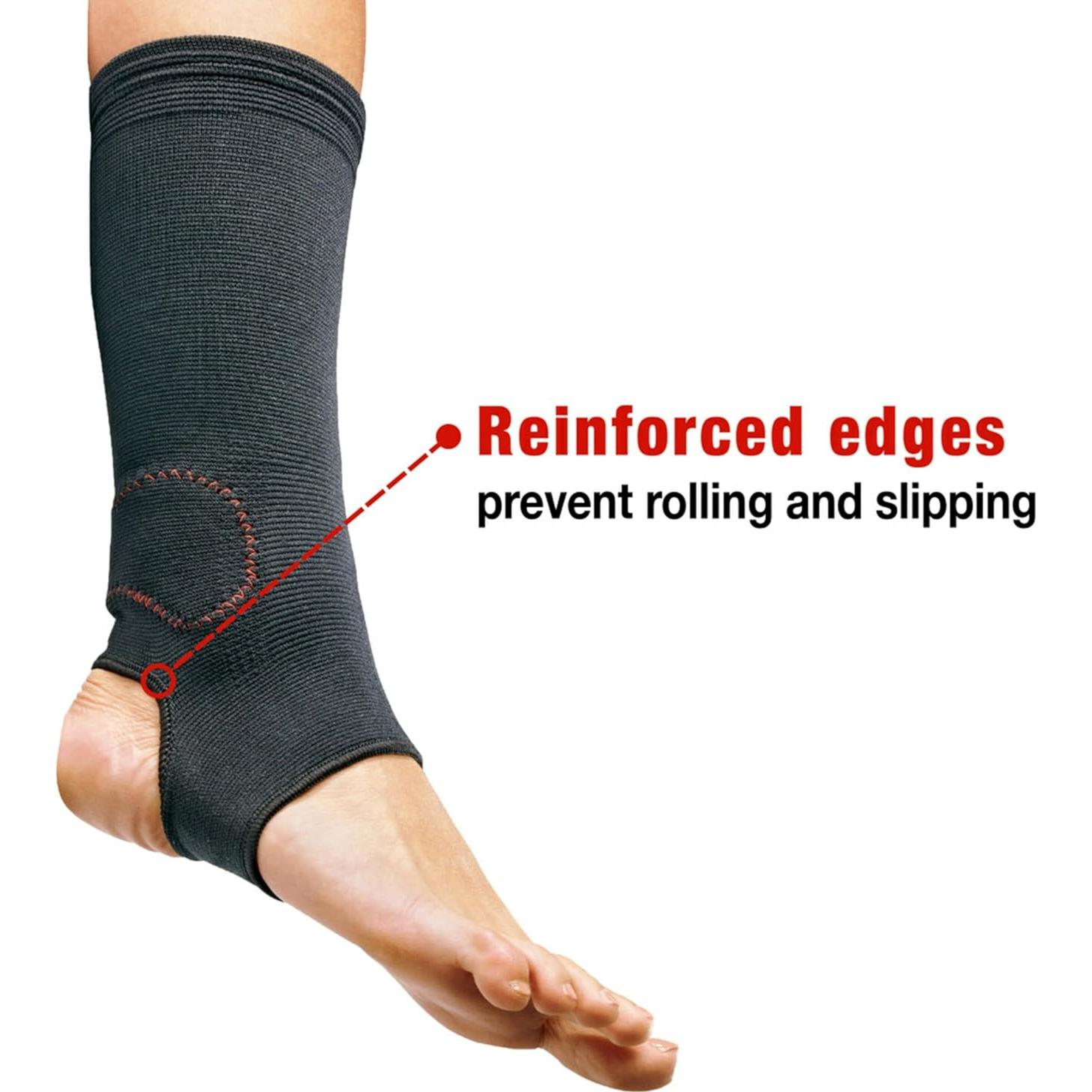 Soporte de Tobillo de Compresión ACE, Pequeño/Mediano, Negro