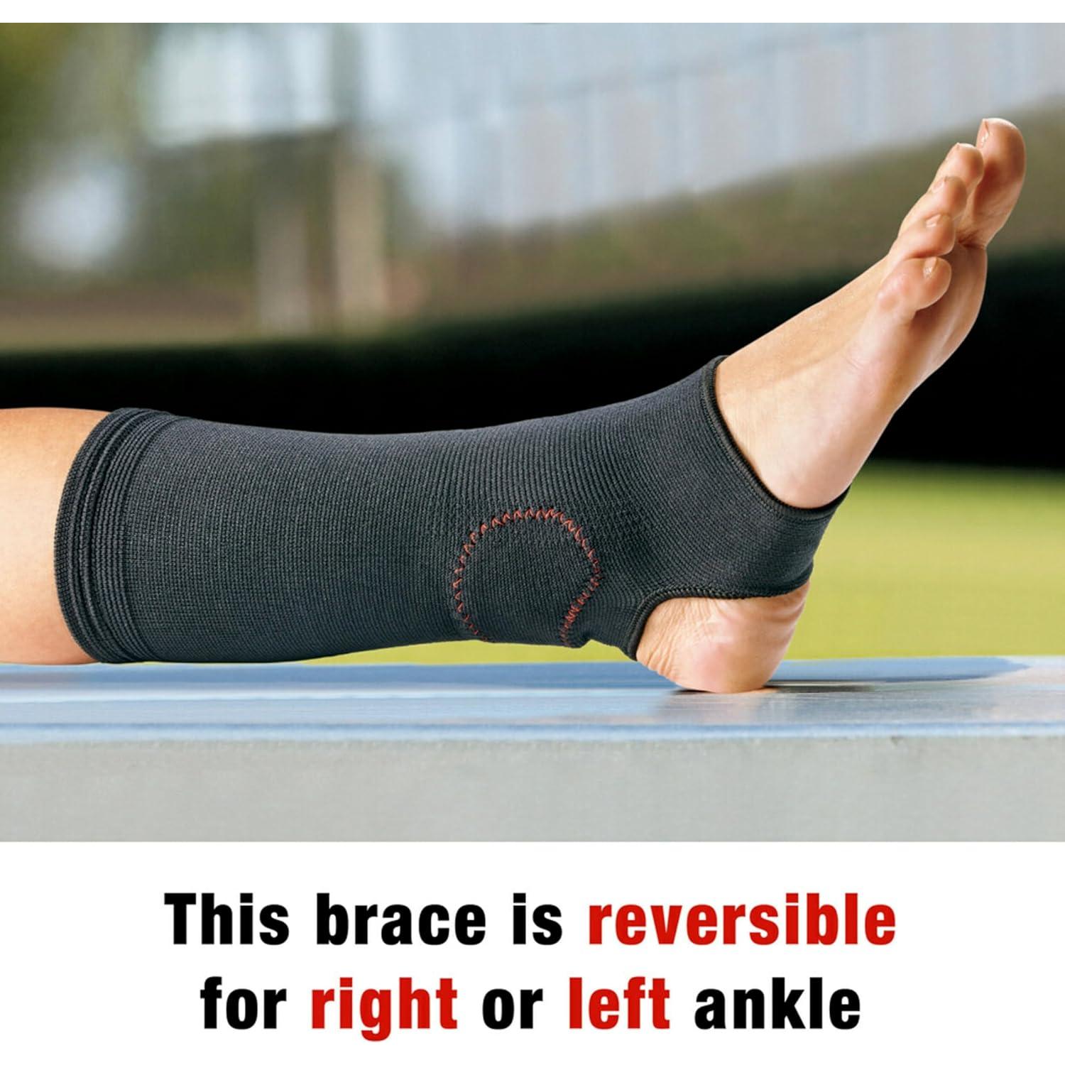 Soporte de Tobillo de Compresión ACE, Pequeño/Mediano, Negro