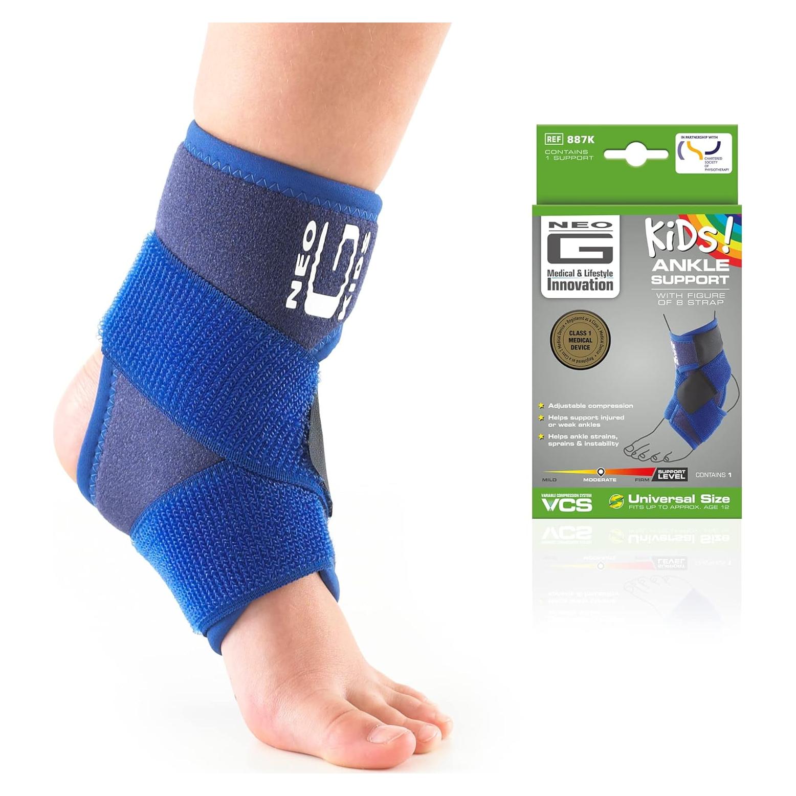 Férula para Tobillo Neo-G Niños - Soporte Ajustable Azul