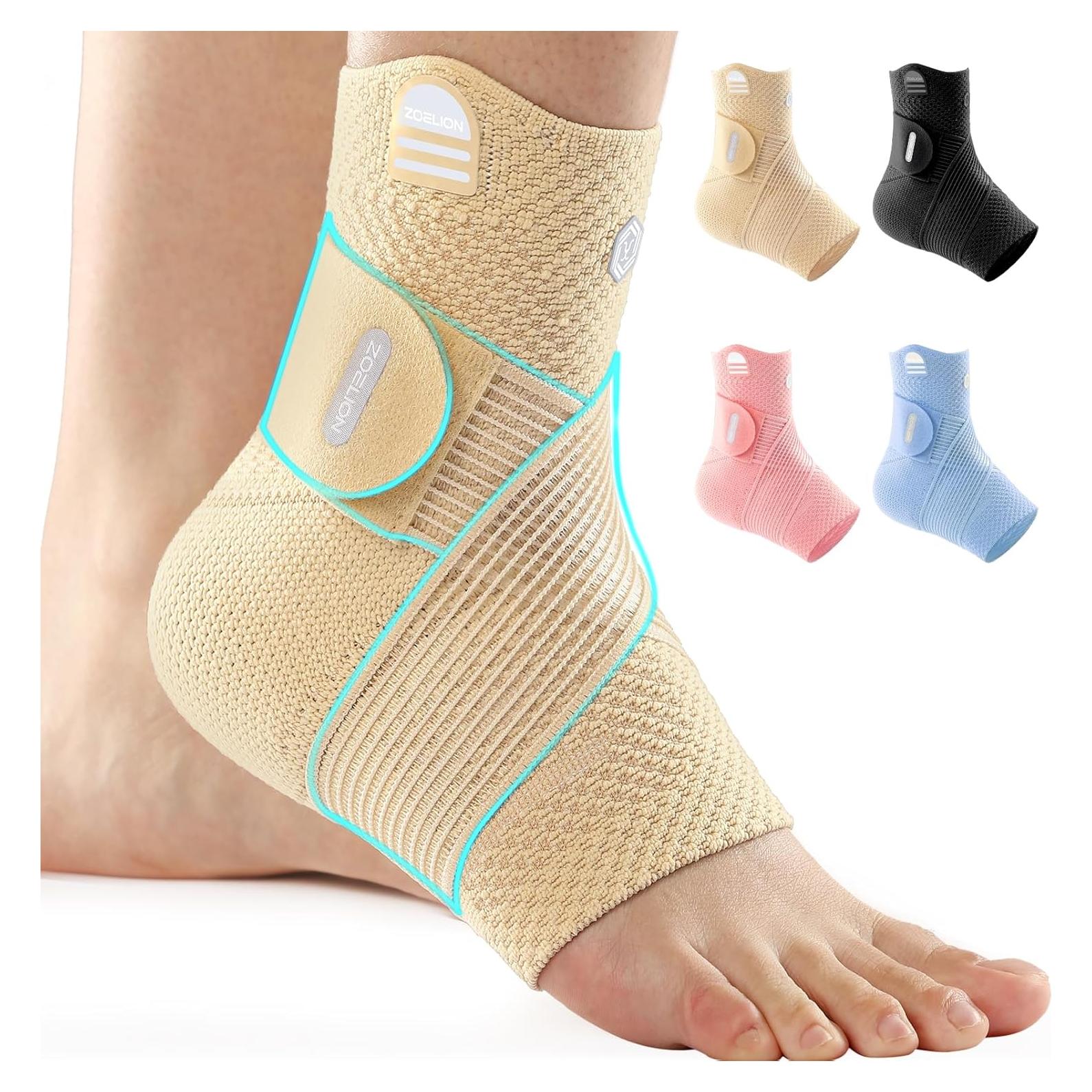 Soporte de Compresión para Tobillo ZOELION Beige Mediano