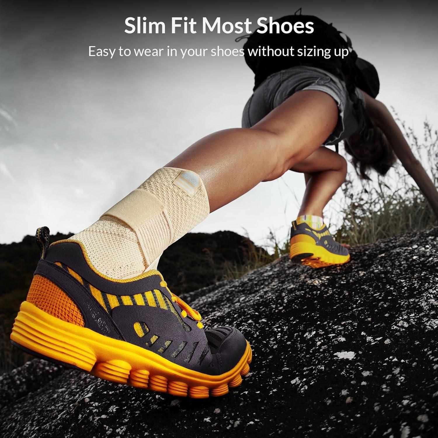 Soporte de Compresión para Tobillo ZOELION Beige Mediano