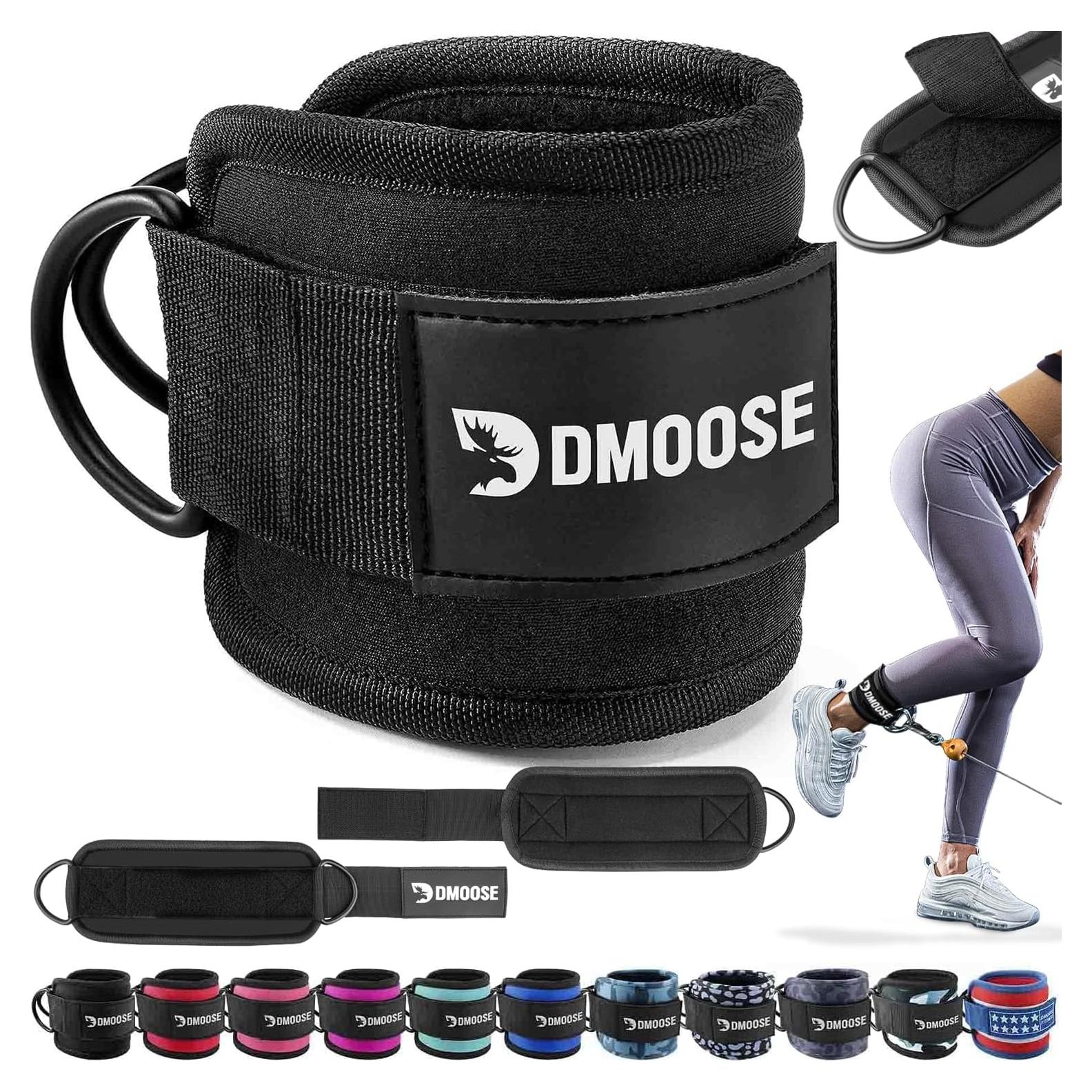 Estribos de Tobillo DMoose Fitness - Acolchado 8mm, Unisex