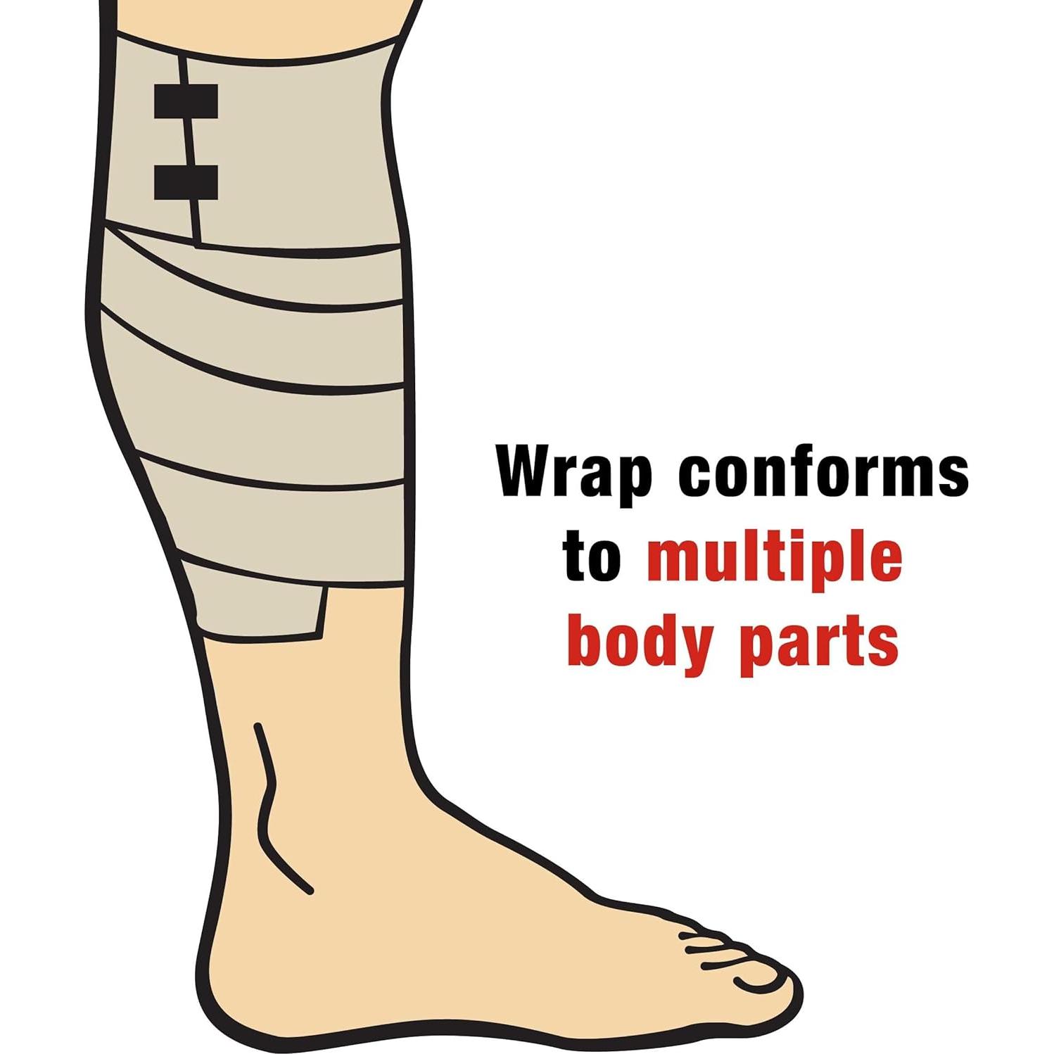 Venda Elástica ACE 7.6 cm con Clips, Soporte para Codo y Tobillo