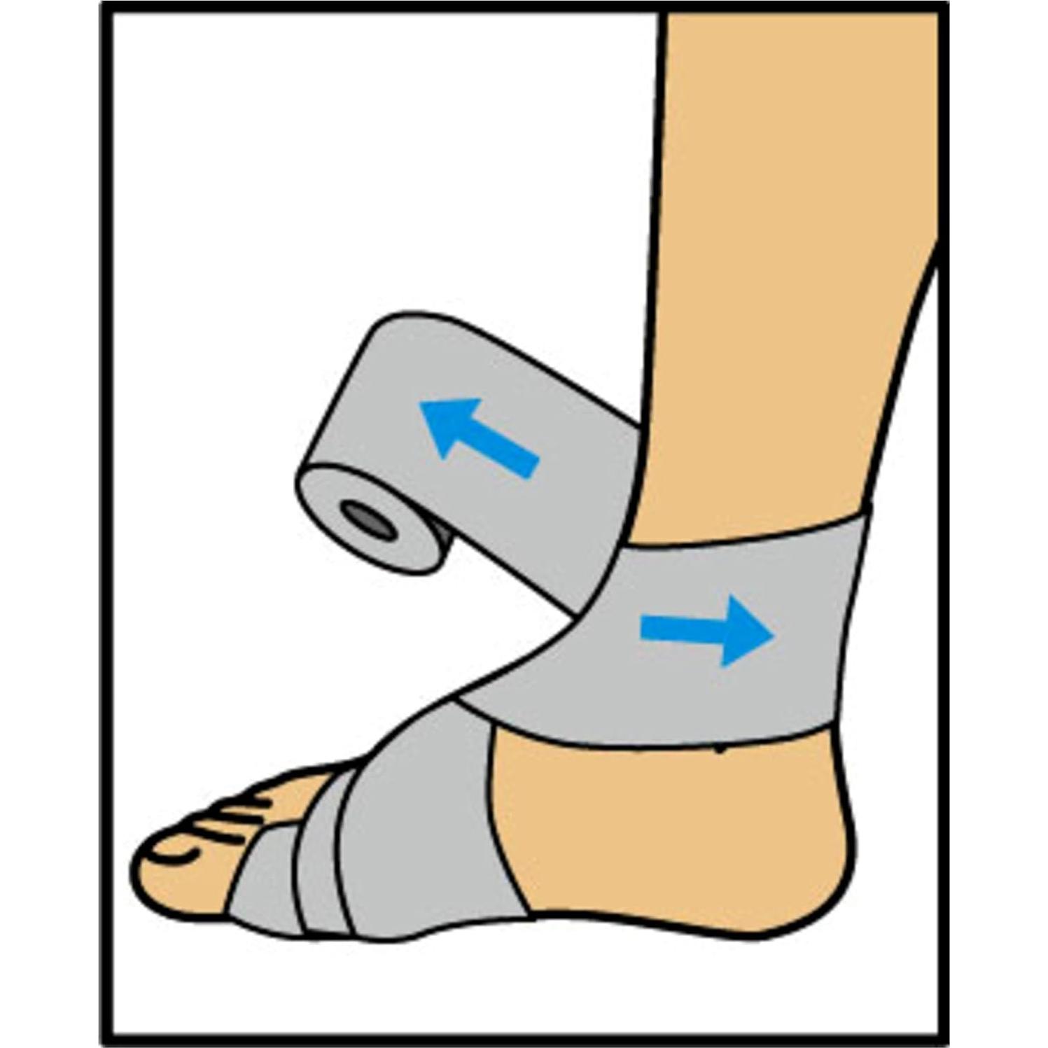 Venda Elástica ACE 7.6 cm con Clips, Soporte para Codo y Tobillo