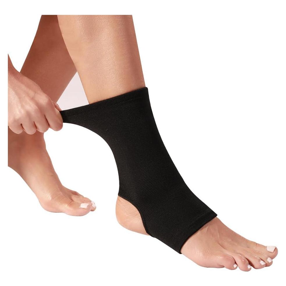 Mangas de Compresión para Tobillo WrtmyR - 2 Piezas XXL Negro