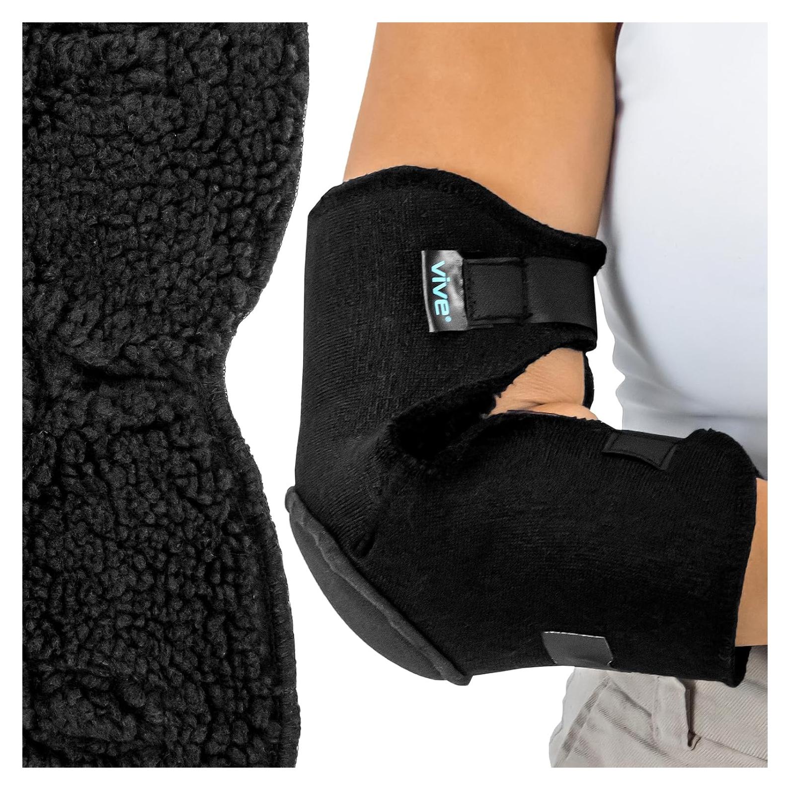 Protectores de Codo Vive de Piel de Oveja - Paquete de 2