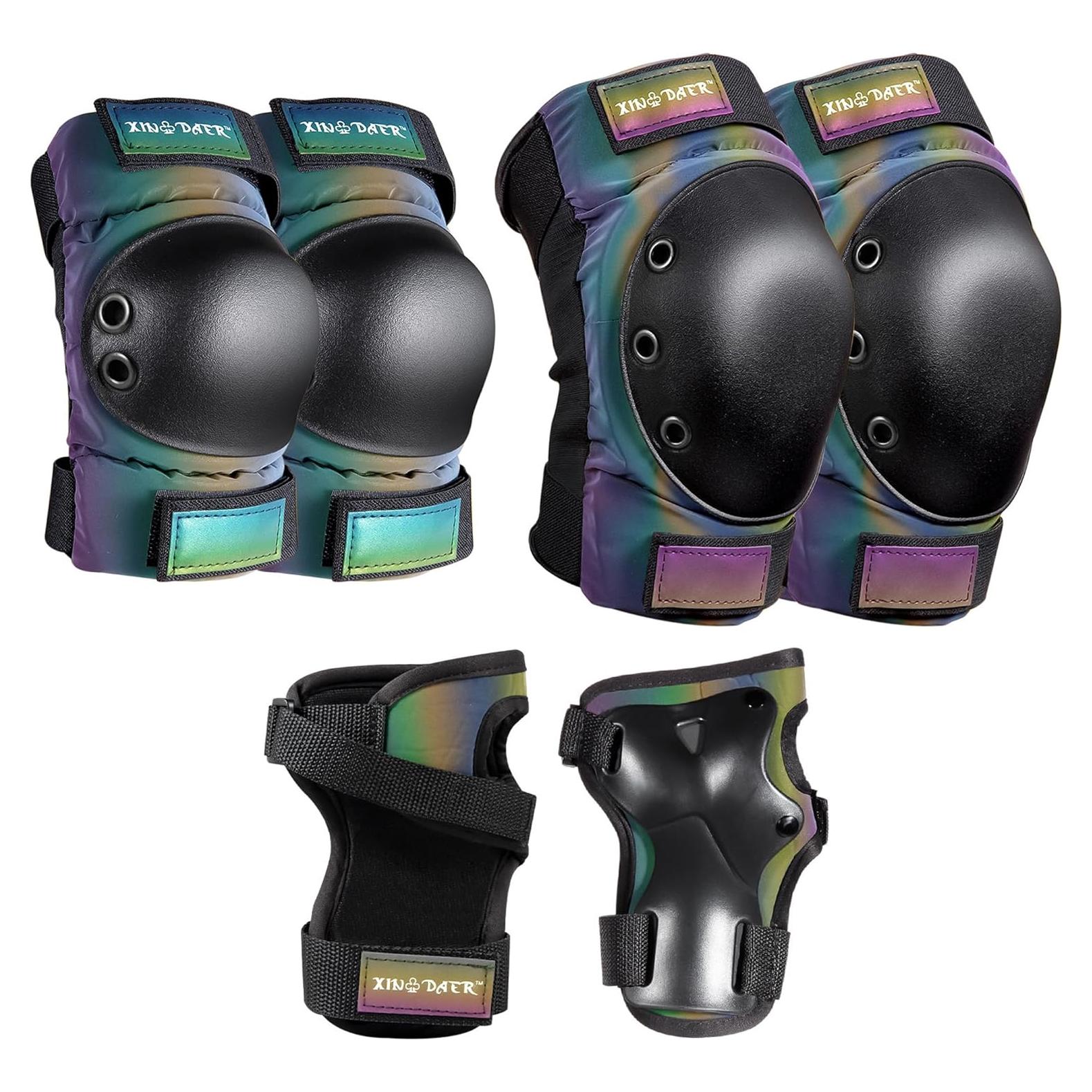 Conjunto de Protección XINDAER 3 en 1 Rodilleras y Codilleras