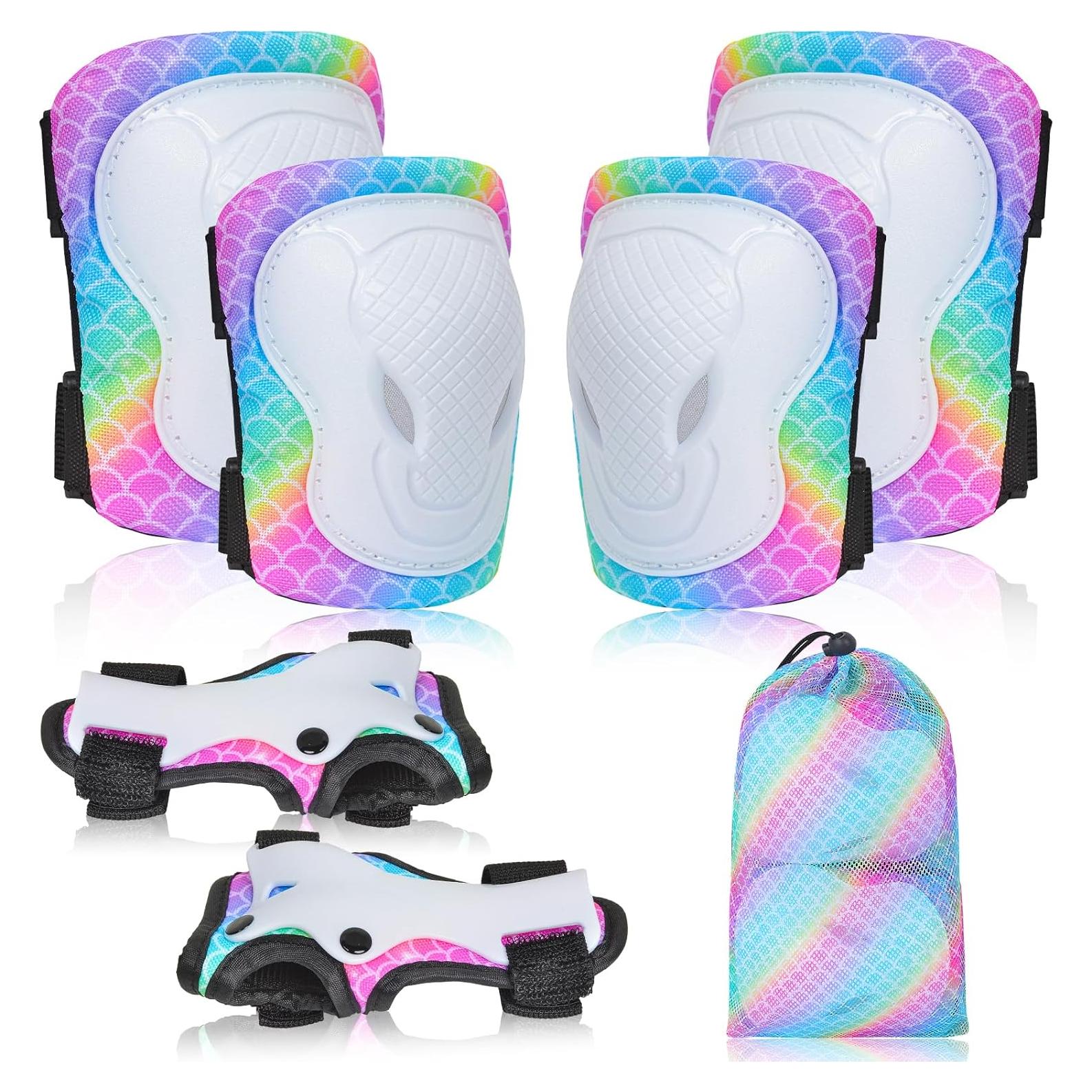 Set Protector 7 en 1 PAMAID para Niños - Rodilleras, Coderas y Muñequera