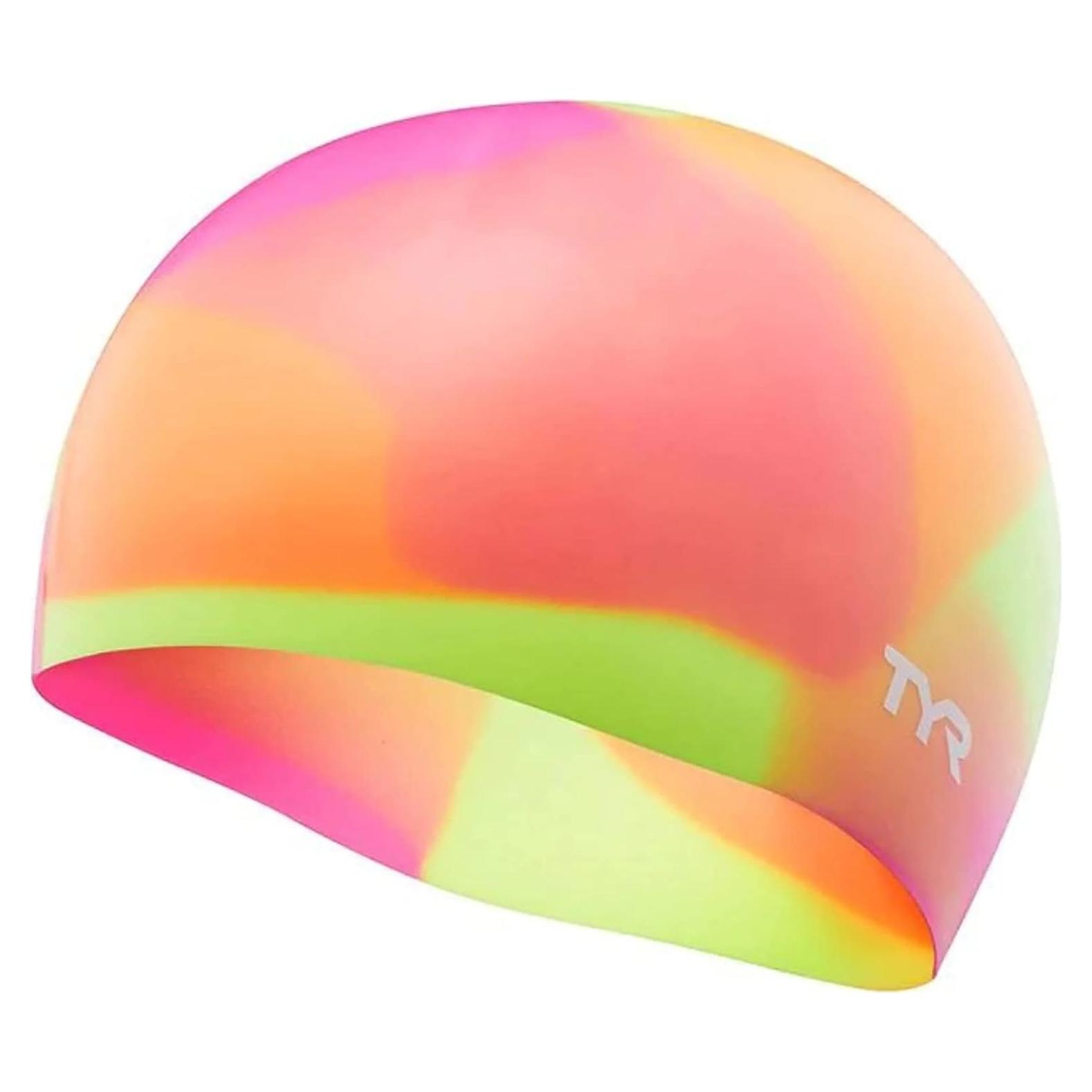 Gorro de natación juvenil TYR de silicona sin arrugas - Protección cabello