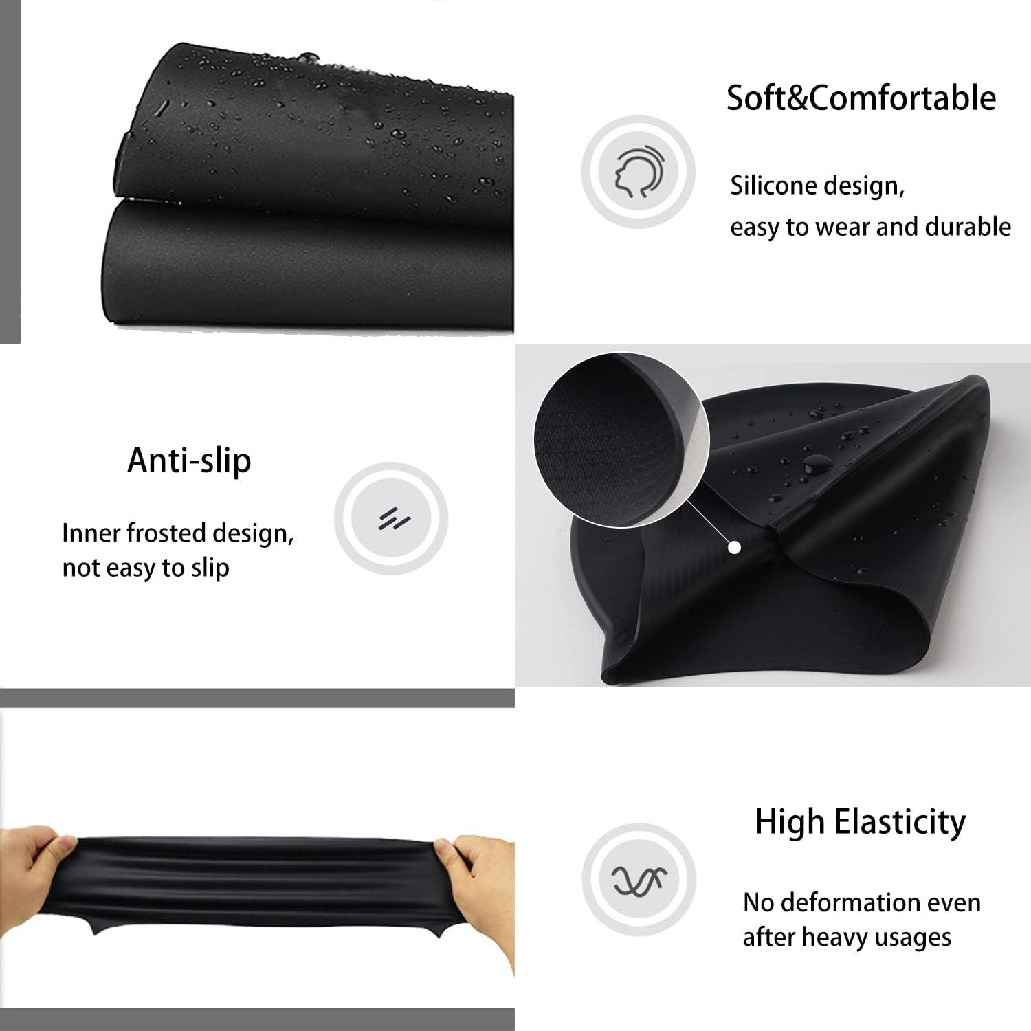 Gorro de Natación de Silicona Uttpll Impermeable Unisex