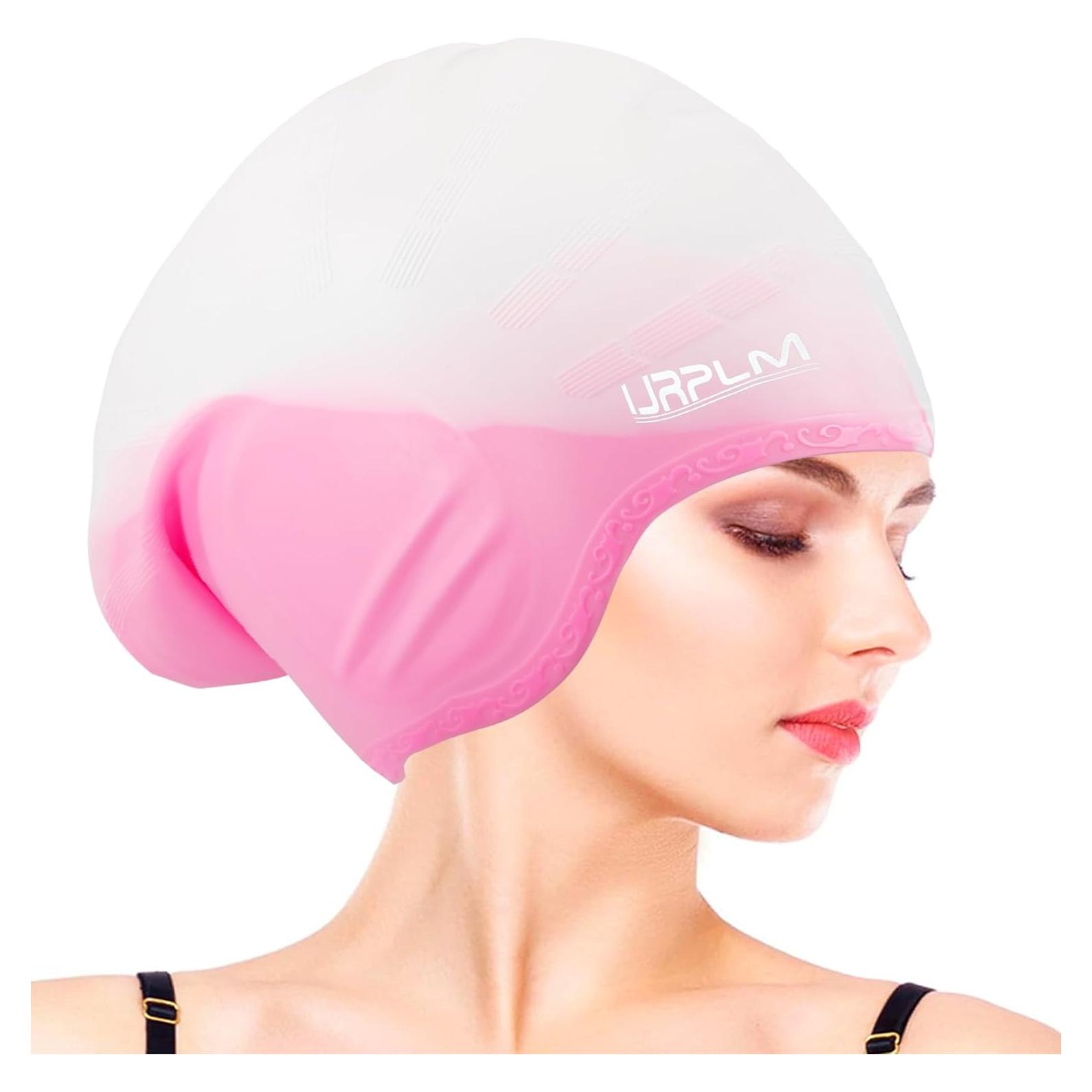 Gorro de Natación IJRPLM para Cabello Largo de Silicona