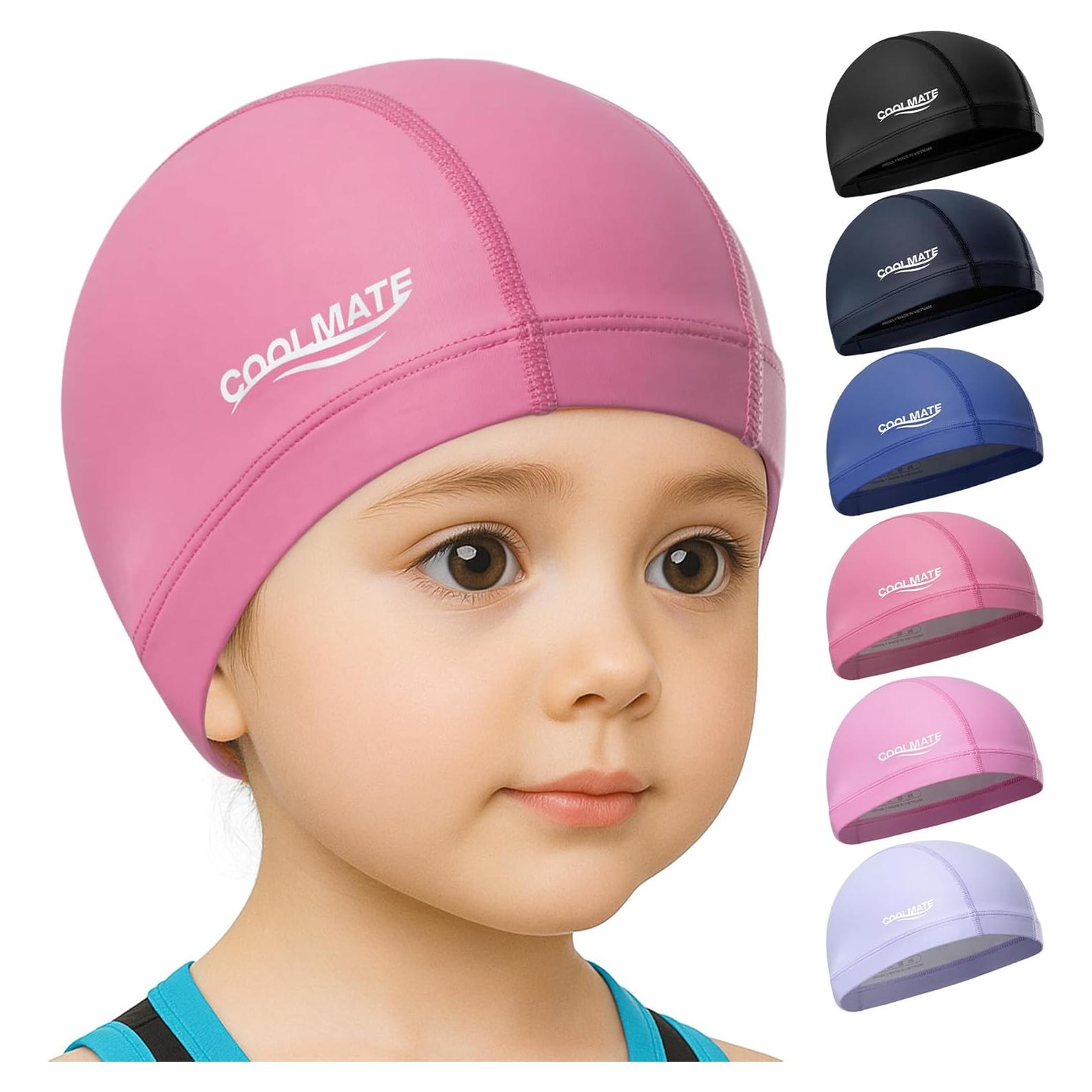 Gorro de Natación COOLMATE Rosa Oscuro 2XS Impermeable