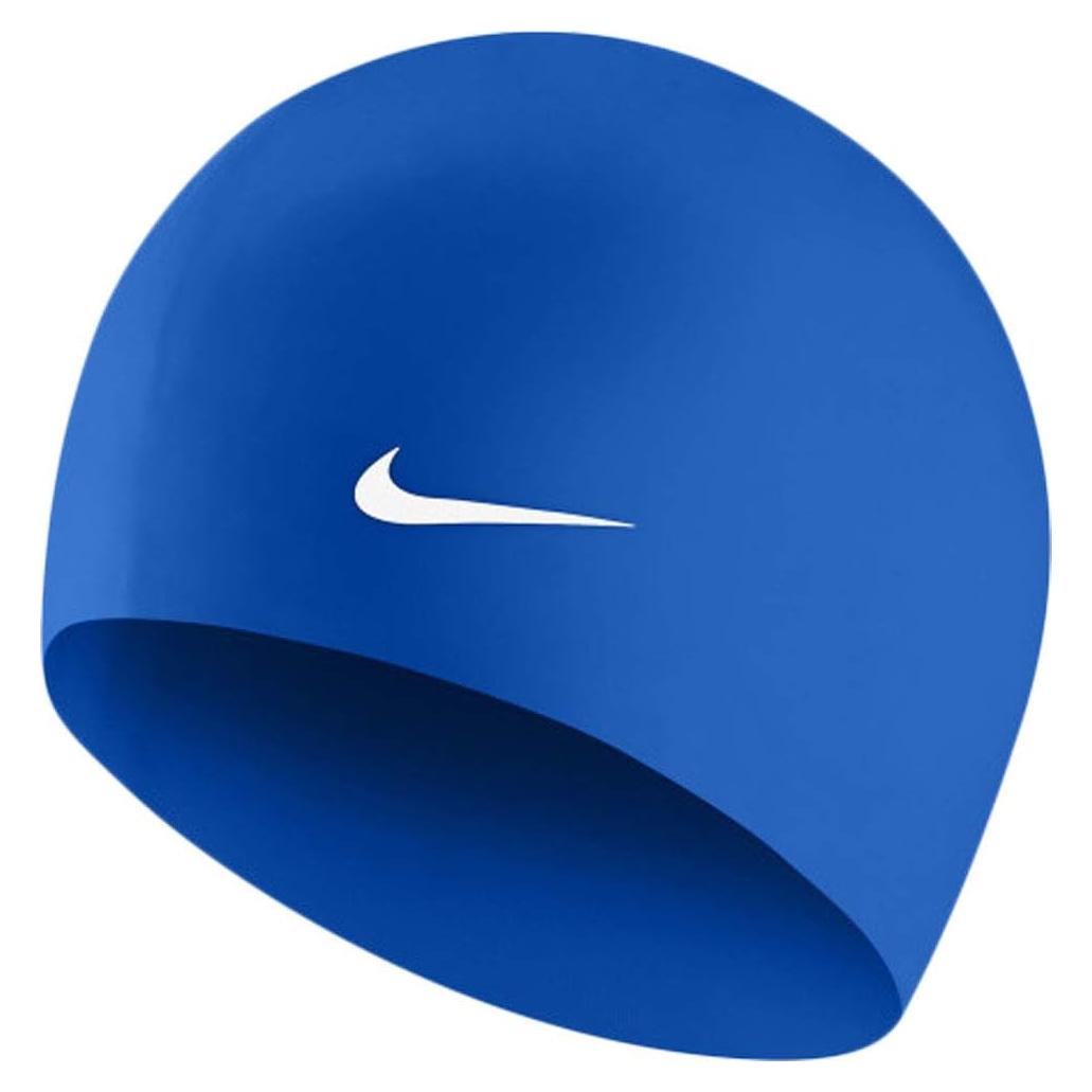 Gorro de Natación de Silicona Nike Swim Azul Real Talla Única