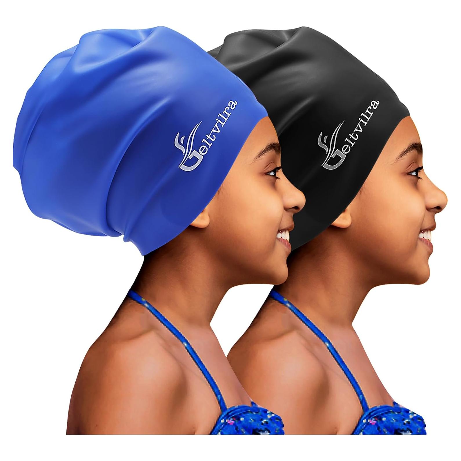 Gorras de Baño Extra Grande Geltvilra para Niños 2 Piezas