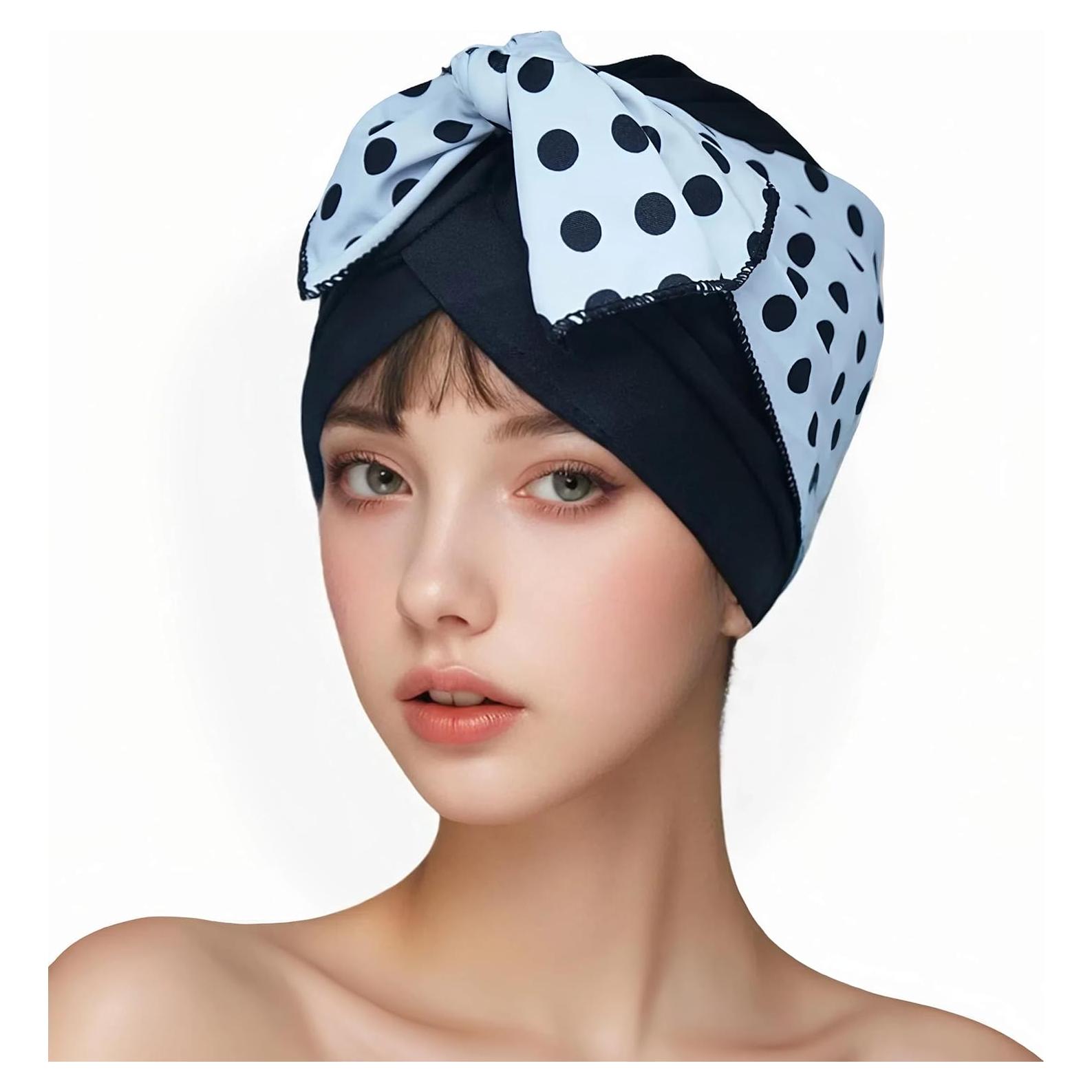 Gorra de Natación Genérica HDJYM para Mujeres - Nylon Negro