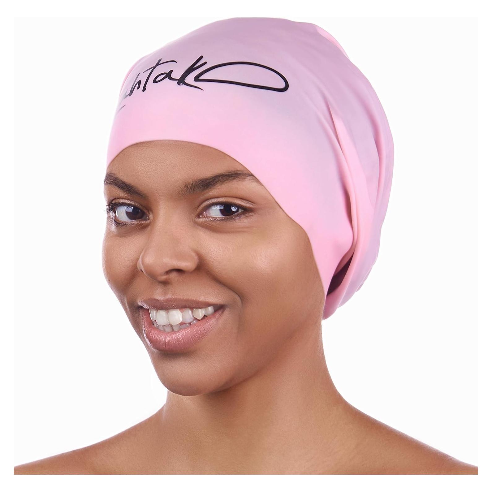 Gorro de natación XXL Lahtak para cabello largo y trenzas - Silicona