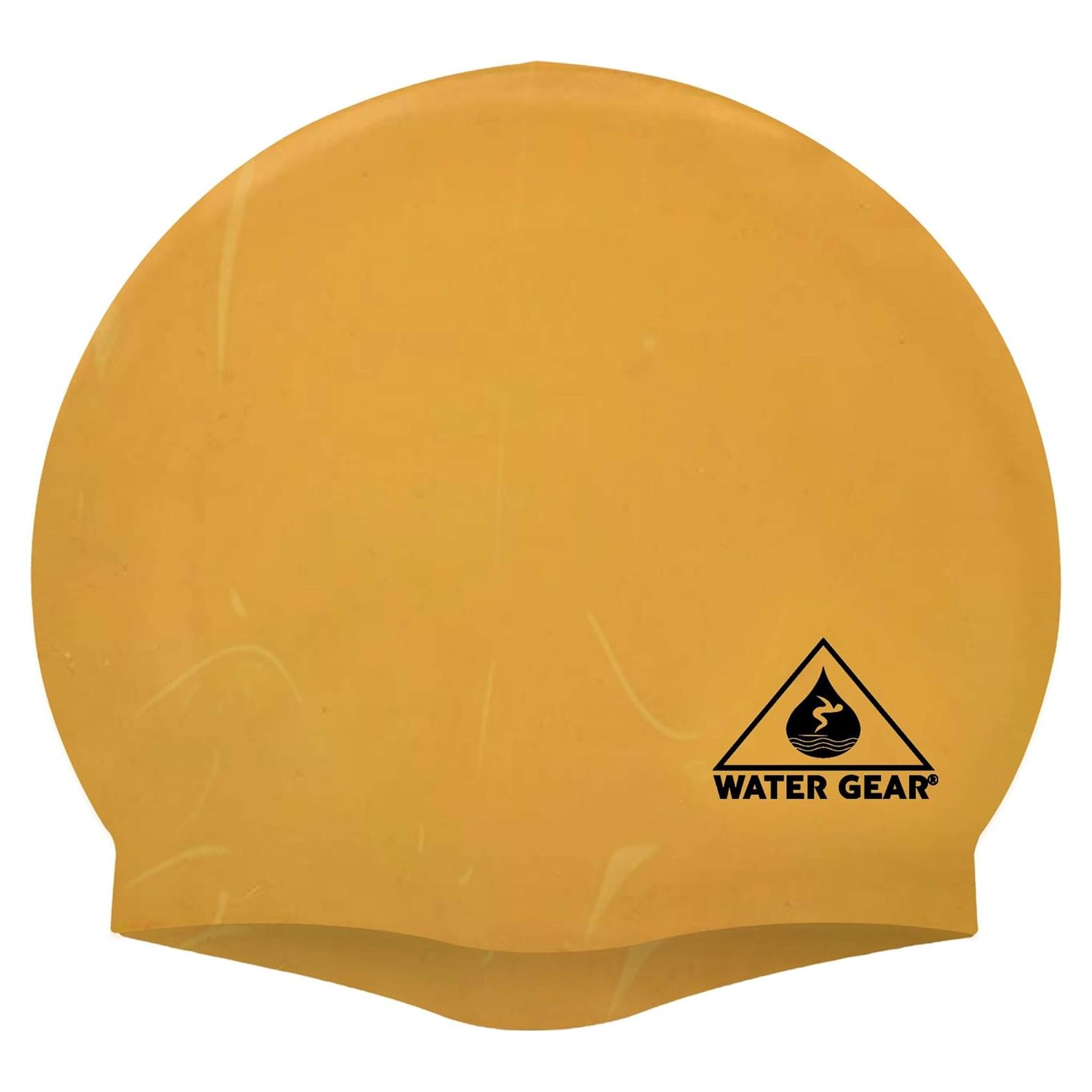 Gorro de Silicona Water Gear Dorado - Unisex para Natación