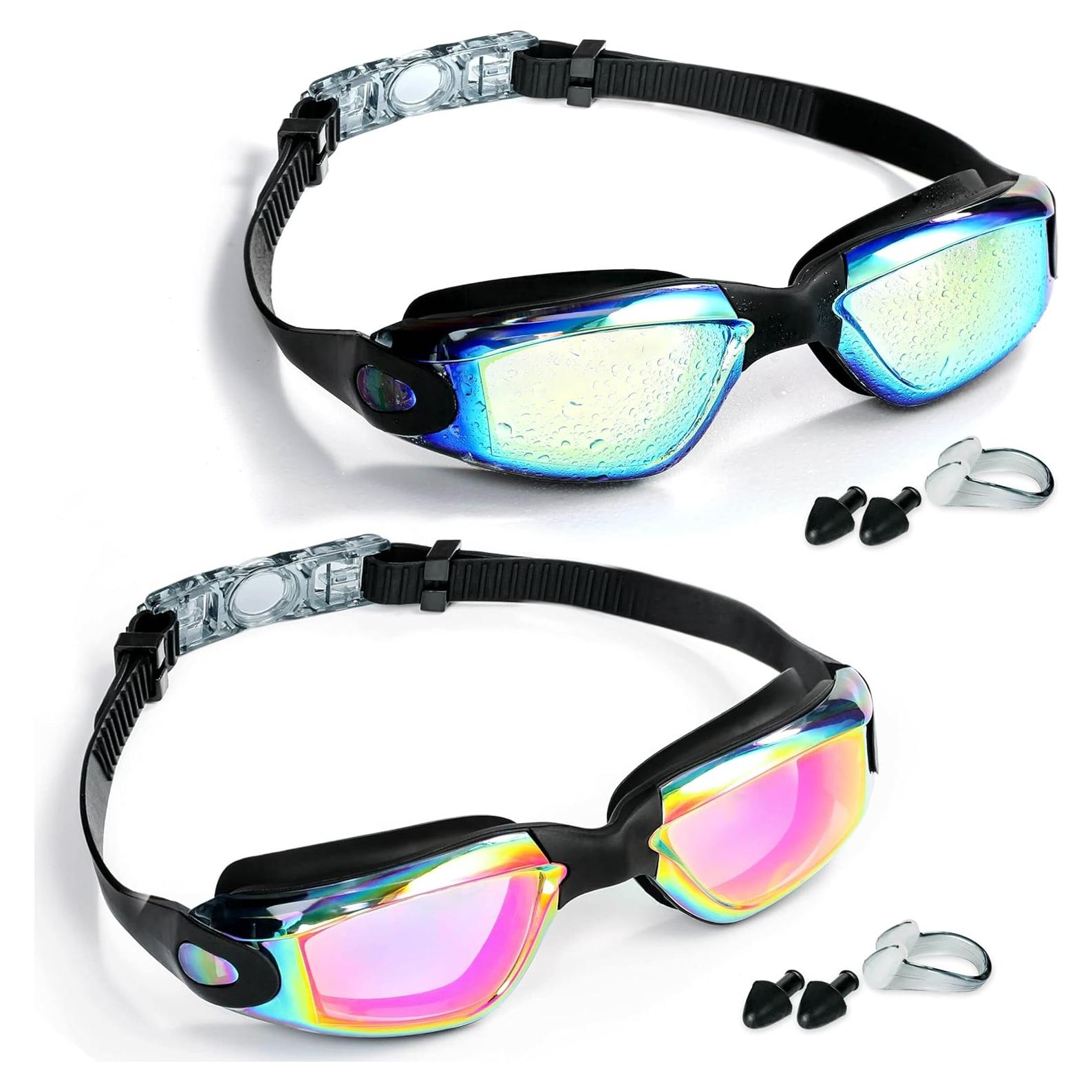 Gafas de Natación Anti-empañante Unisex - Paquete de 2
