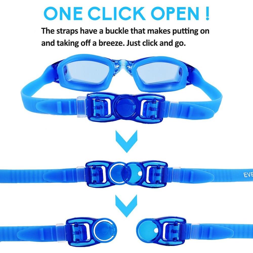 Paquete de 2 Gafas de Natación EverSport Antivaho UV Unisex