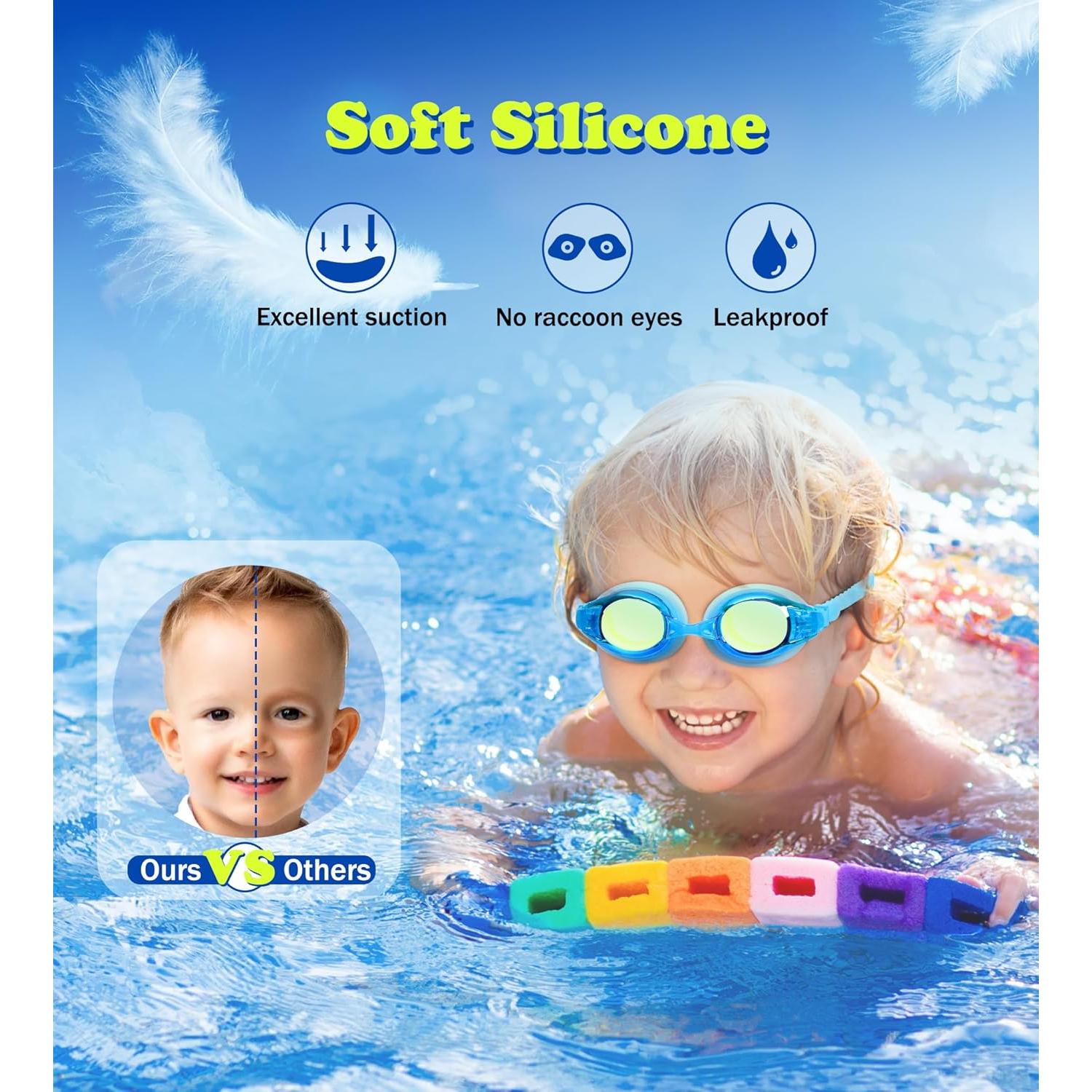 Gafas de Natación Aegend para Niños 4-16 Años Anti-Vaho UV