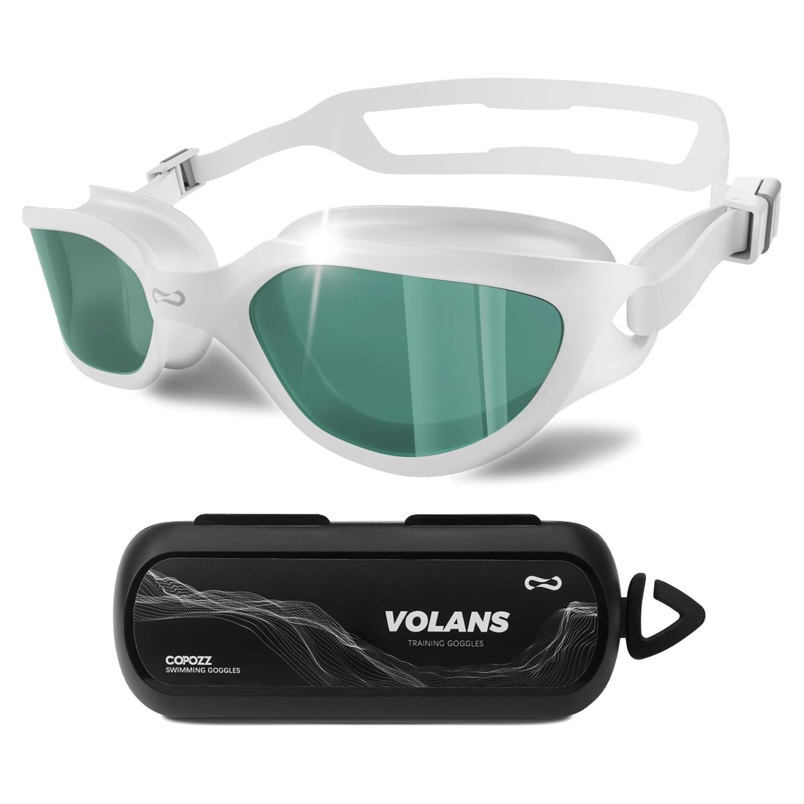 Gafas de Natación COPOZZ para Adultos con Protección UV y Anti-empañamiento