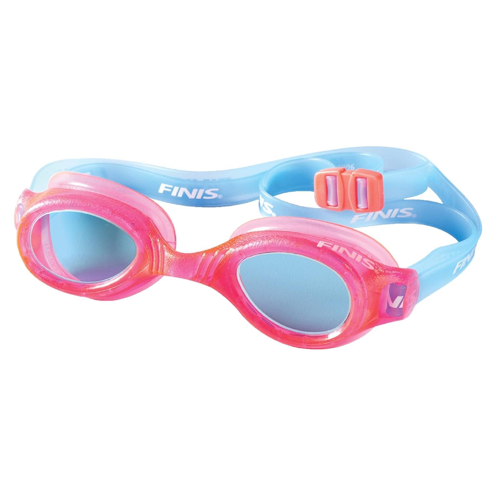 Gafas de natación FINIS H2 Jr Rosa/Aqua - Niños 3-6 años