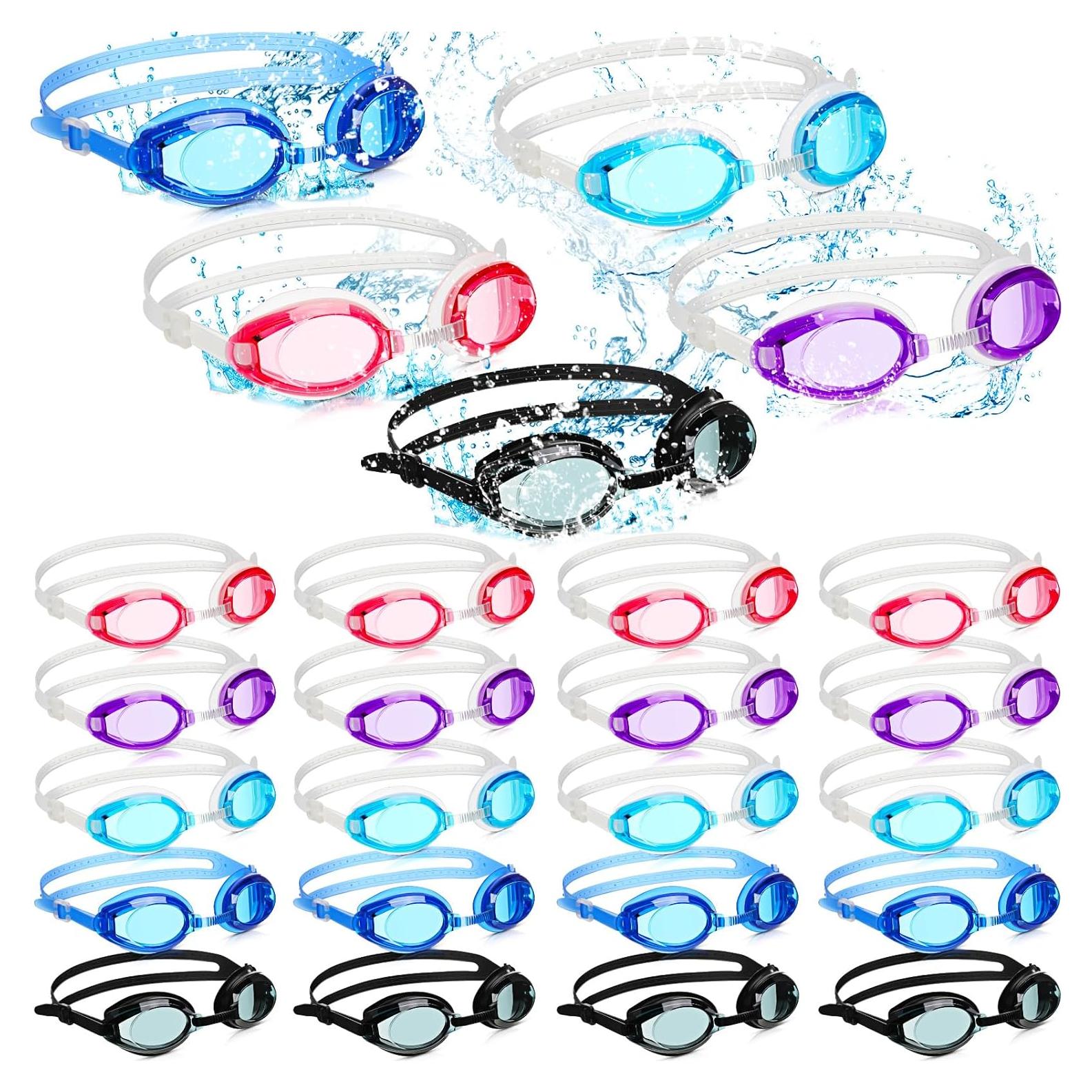 Paquete 40 Gafas de Natación Macarrie para Niños 5-14 Años