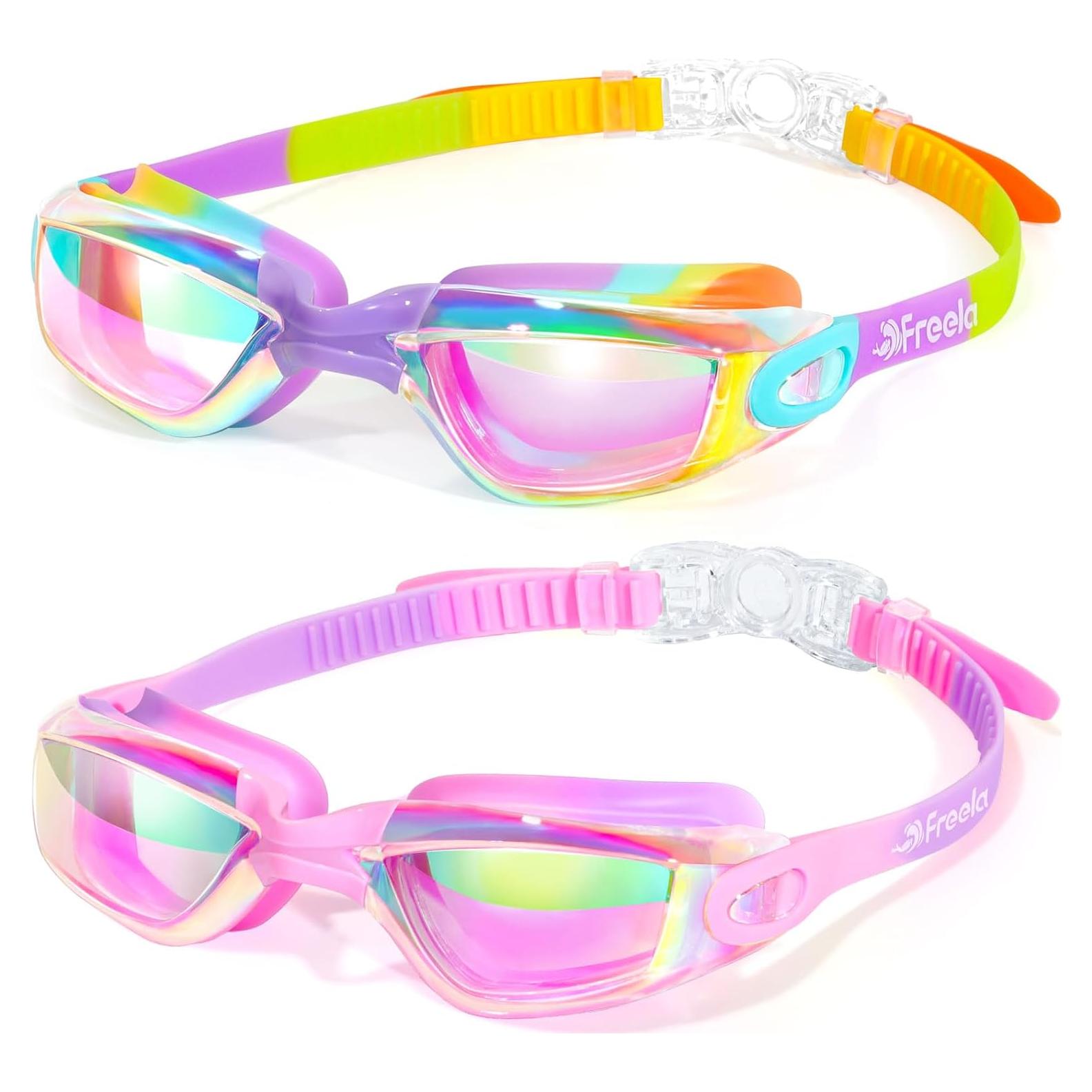 Gafas de natación Freela Kids 2 paquetes antiempañante UV