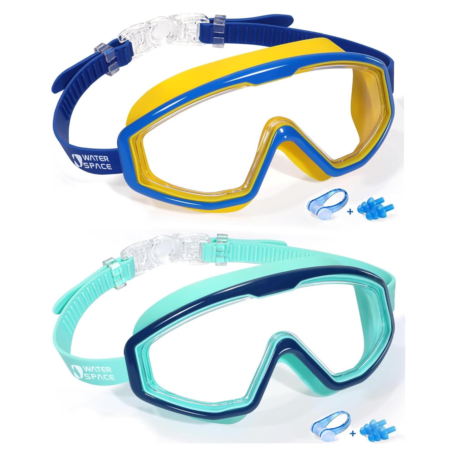 Gafas de Natación para Niños 3-15 años Anti-vaho UV - 2 Piezas