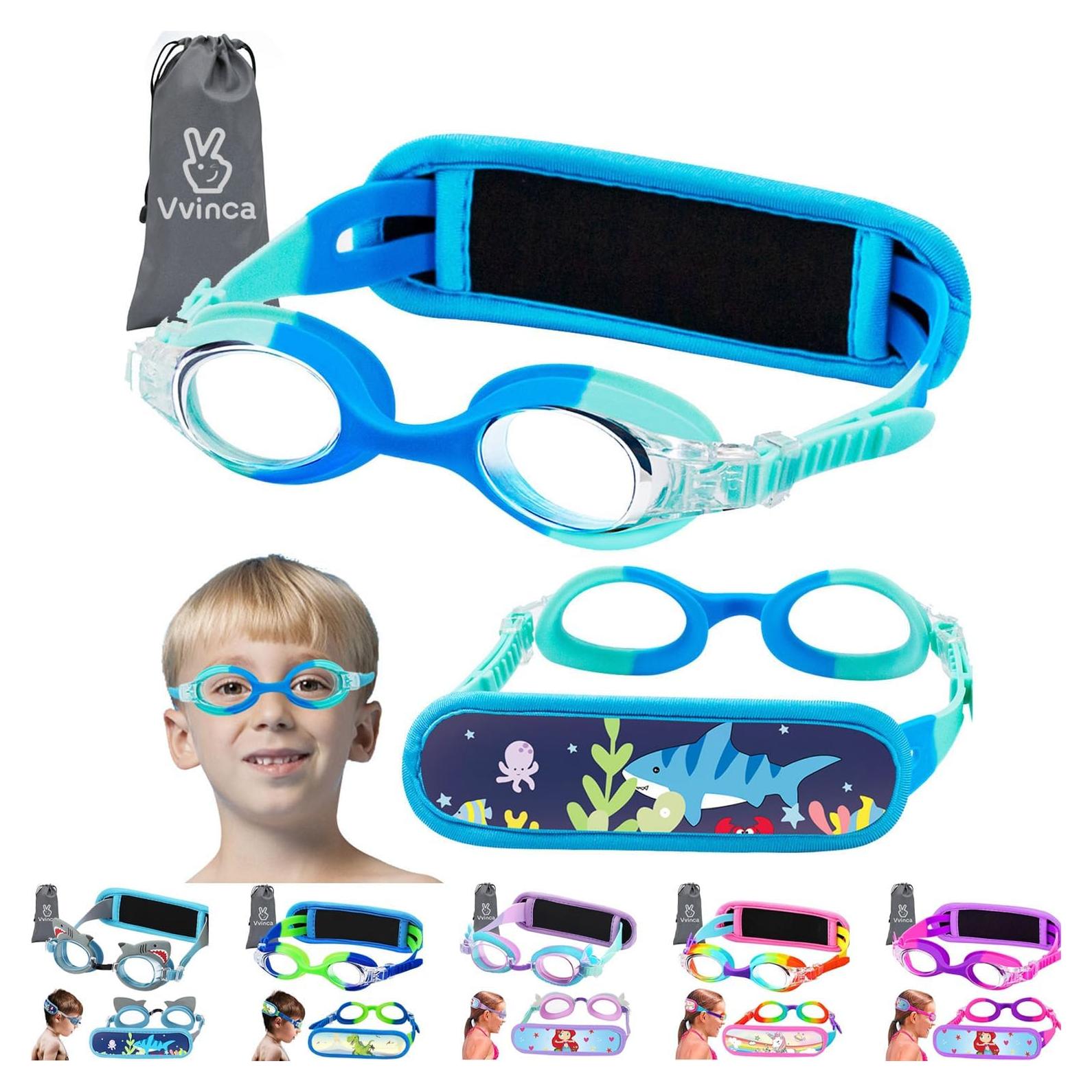 Gafas de natación Vvinca Kids anti-vaho y sin fugas