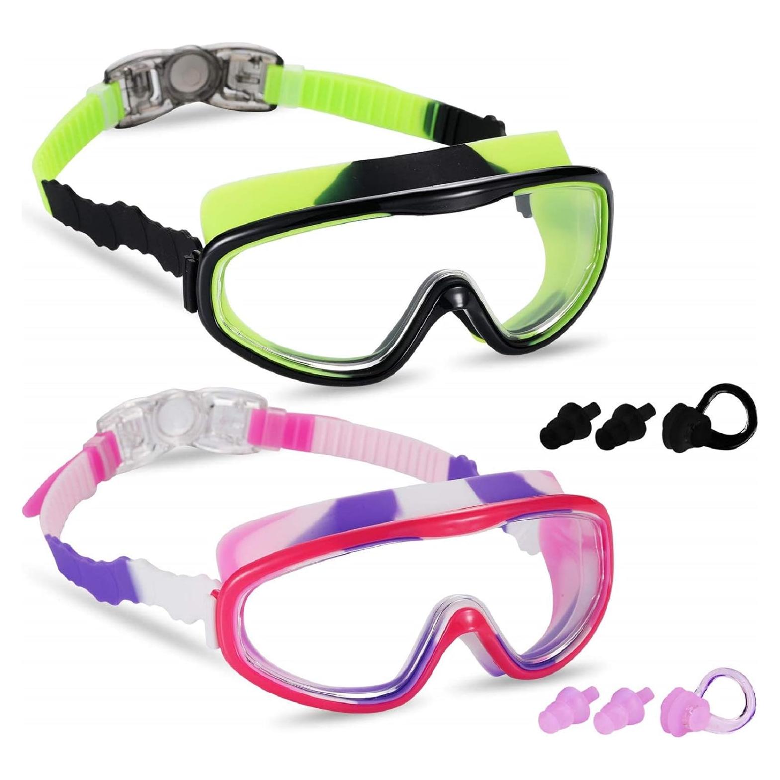 Paquete de 2 Gafas de Natación Yizerel para Niños 3-15 Años