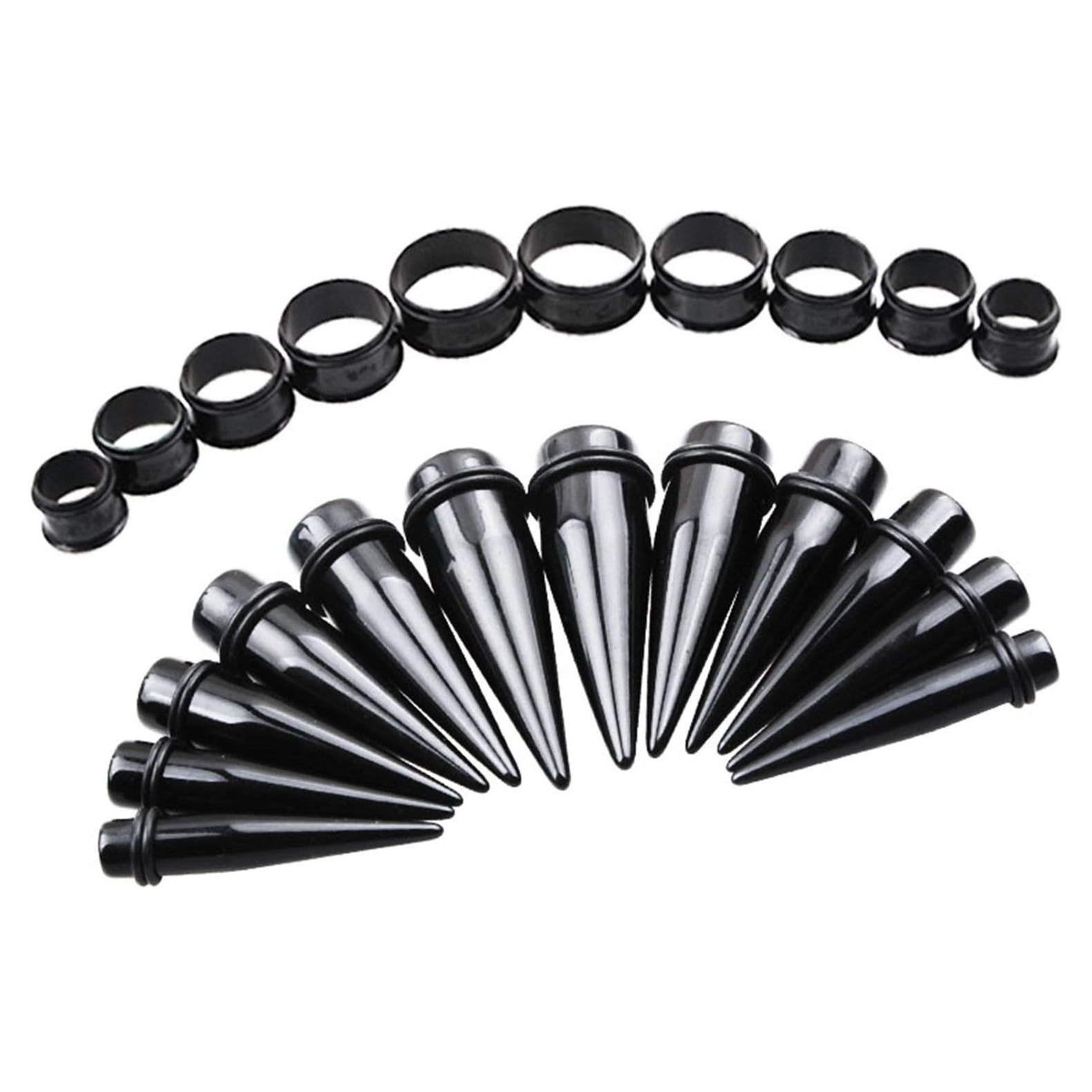 Kit de Estiramiento 24 Piezas TOPBRIGHT Acrílico y Acero 00G-20mm