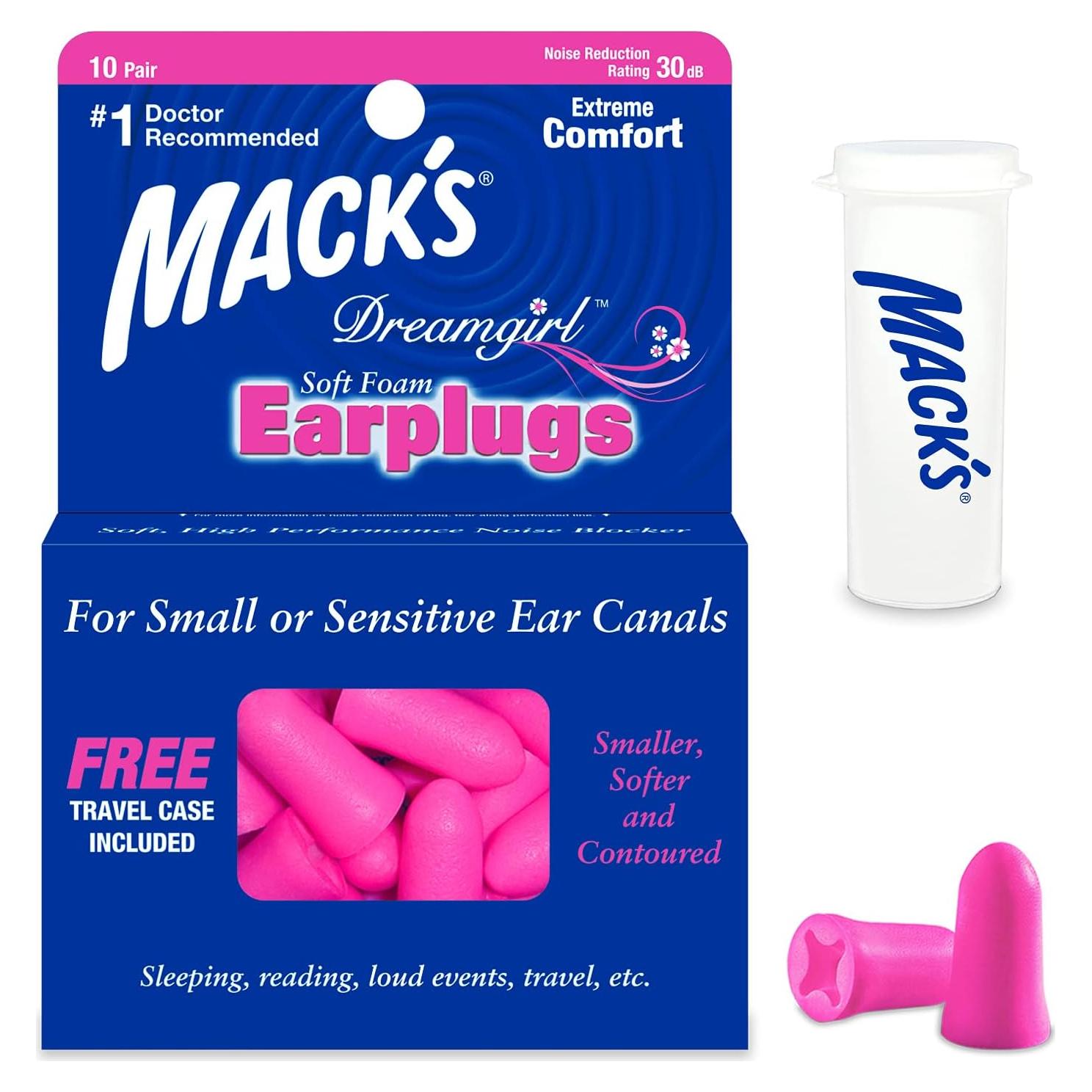 Tapones para Oídos Mack's Dream Girl - 10 Unidades - NRR 30dB