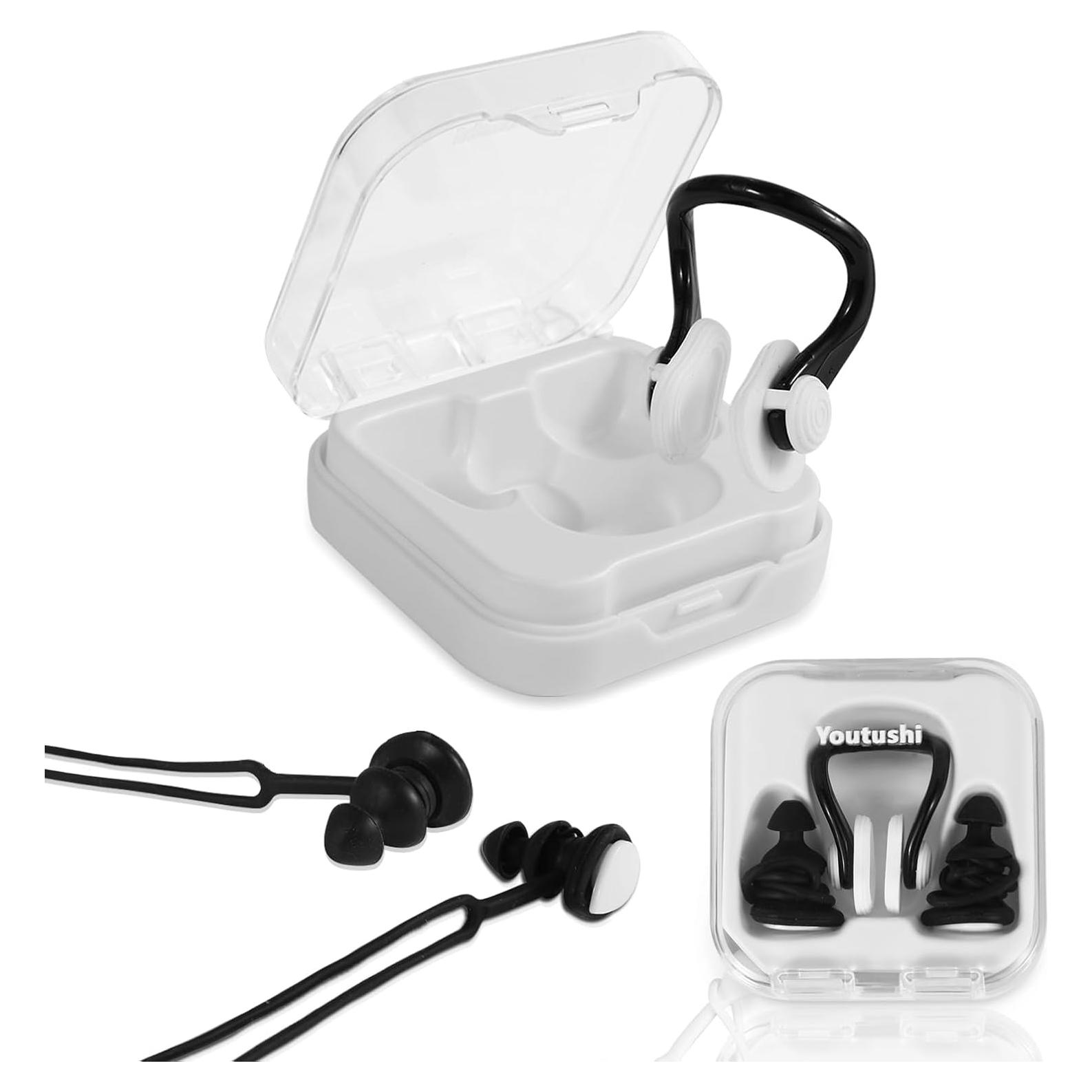 Tapones para Oídos y Clip para Nariz Youtushi - Negro