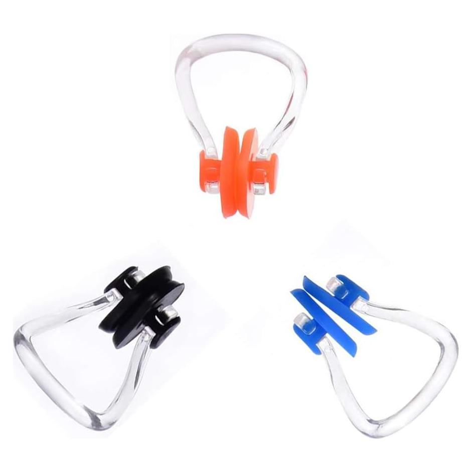 3 Clips de Nariz para Natación Ruwado Silicona Impermeables