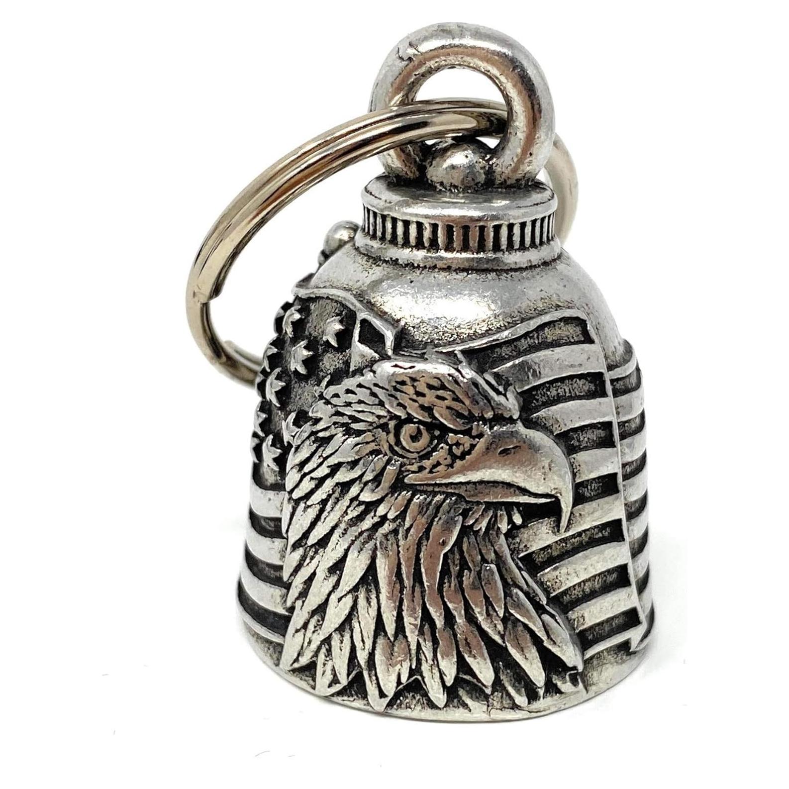 Campana Bravo Bells Águila Bandera EE. UU. - Accesorio Motociclista