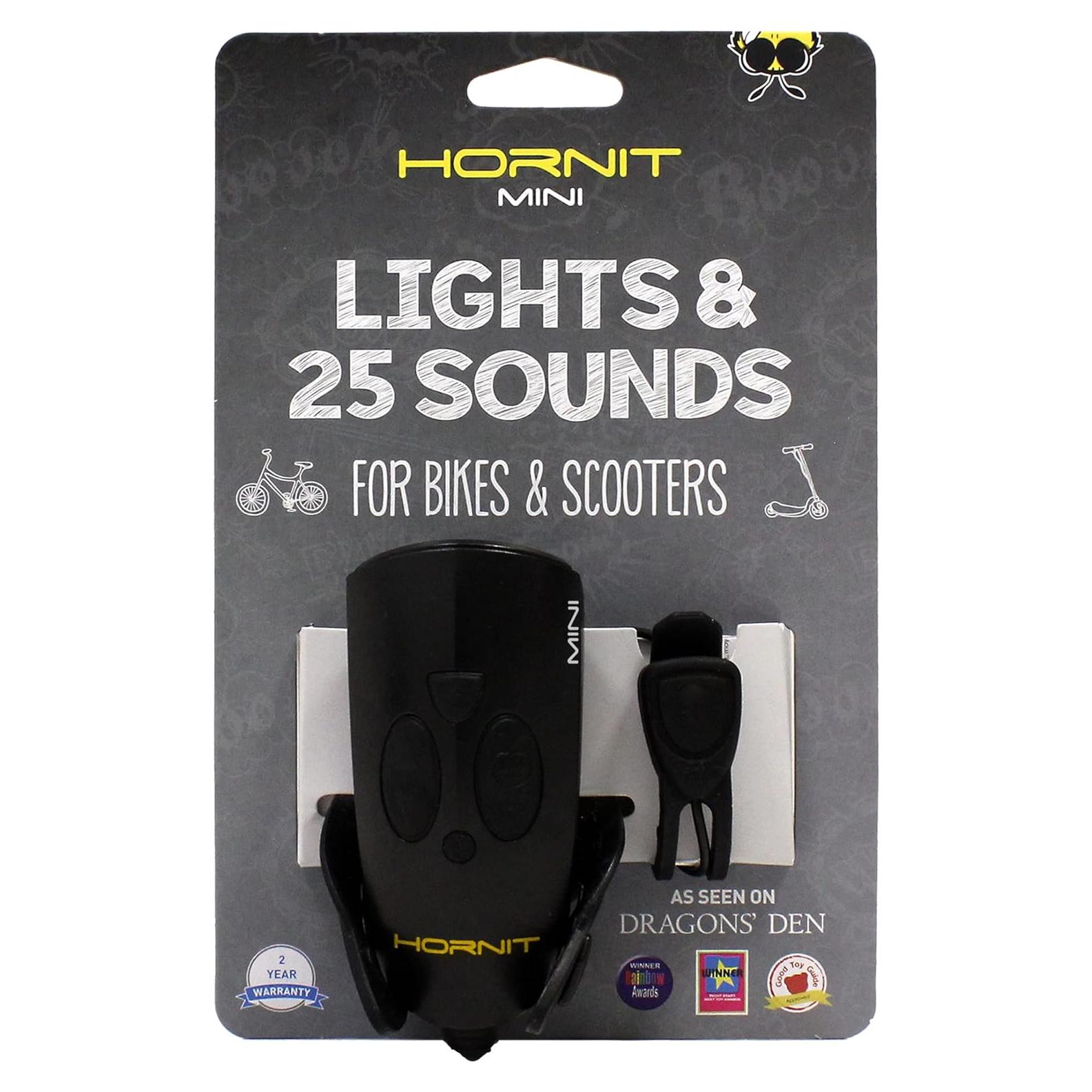 Claxon Mini Hornit para Bicicleta y Scooter - 25 Sonidos