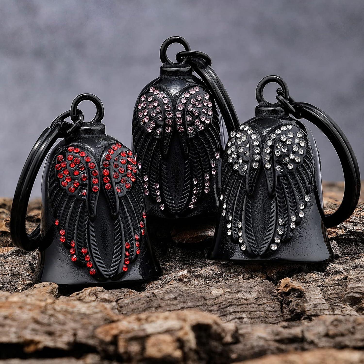 Campana de Motocicleta CYZBTBl 3D Rosa de Acero Inoxidable