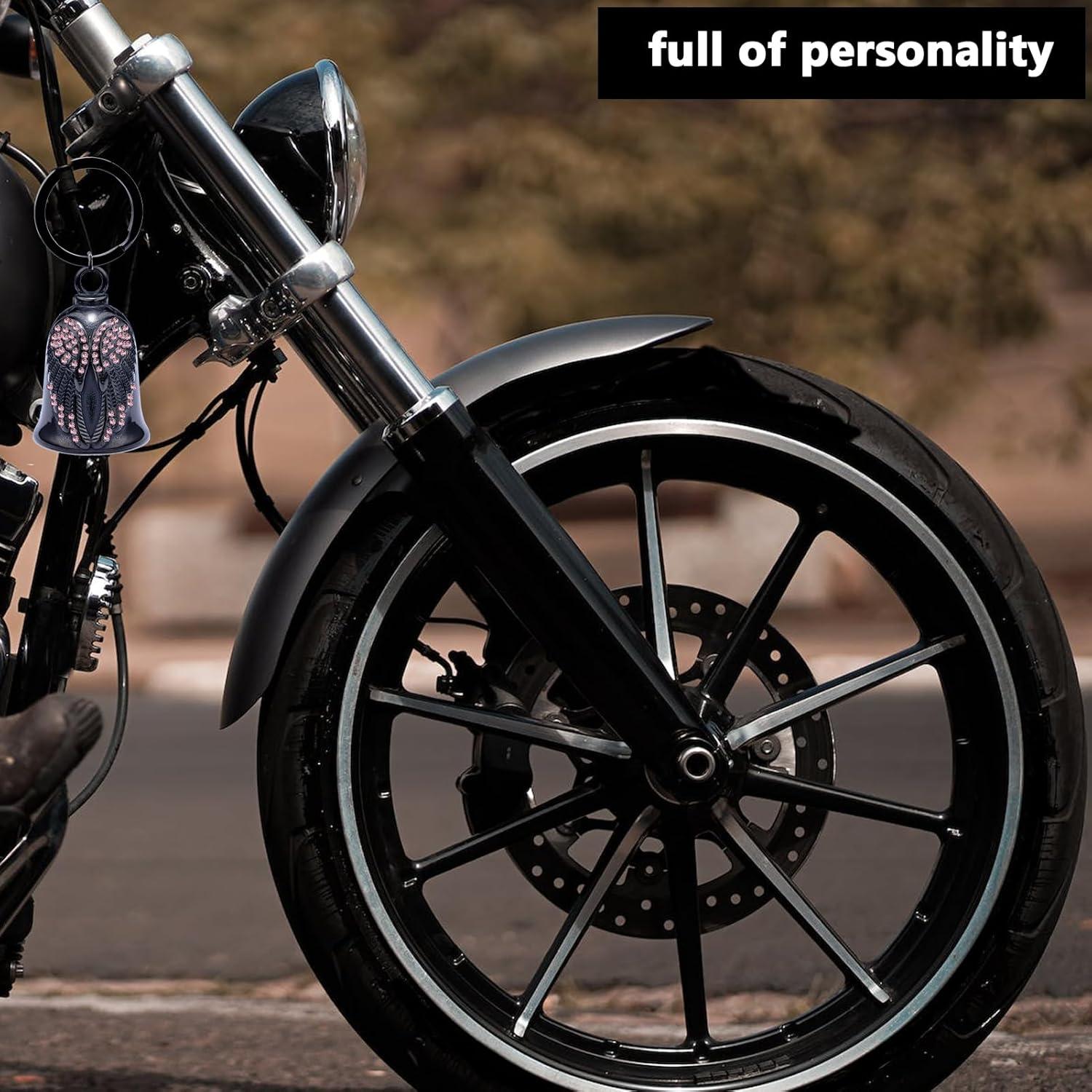 Campana de Motocicleta CYZBTBl 3D Rosa de Acero Inoxidable